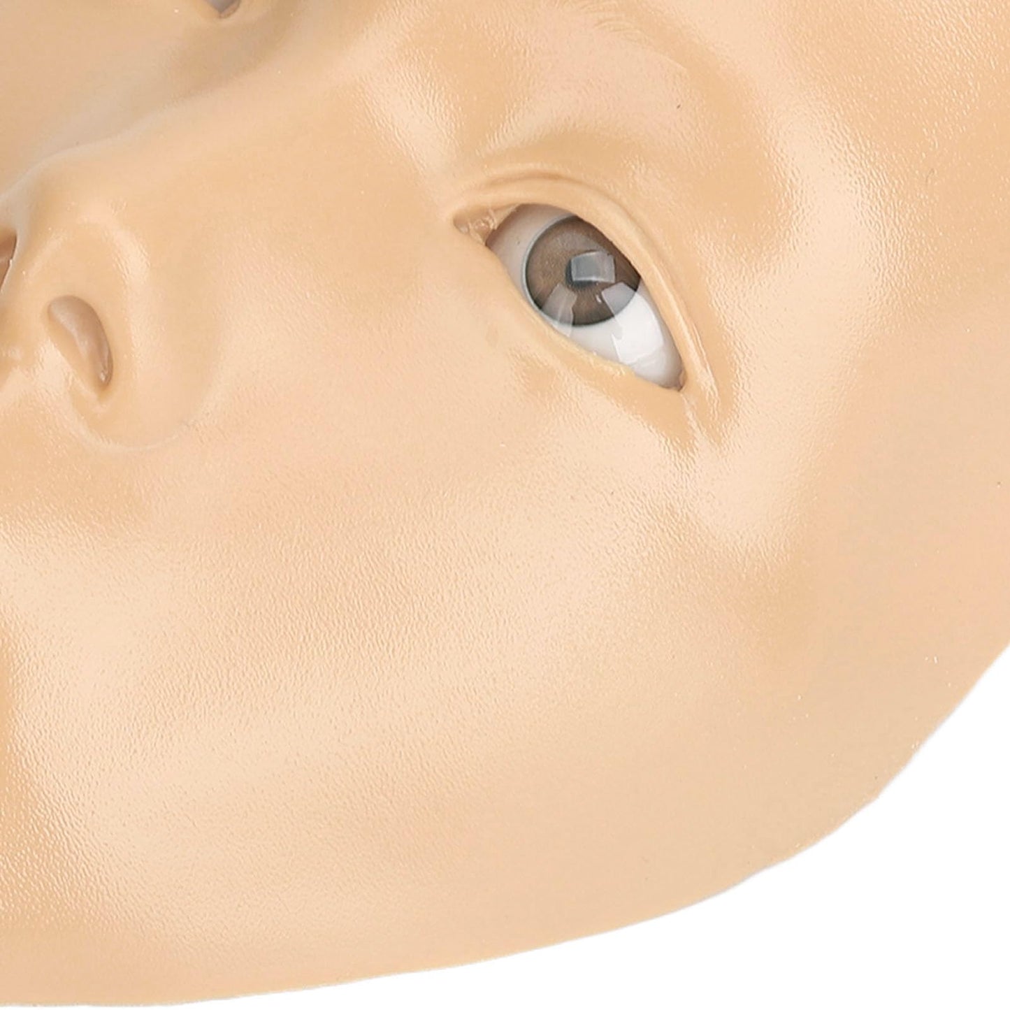 Astibym Makeup Practice Board, Full Face Silicone Mannequin for Beginners, Cosmetic (White Skin)