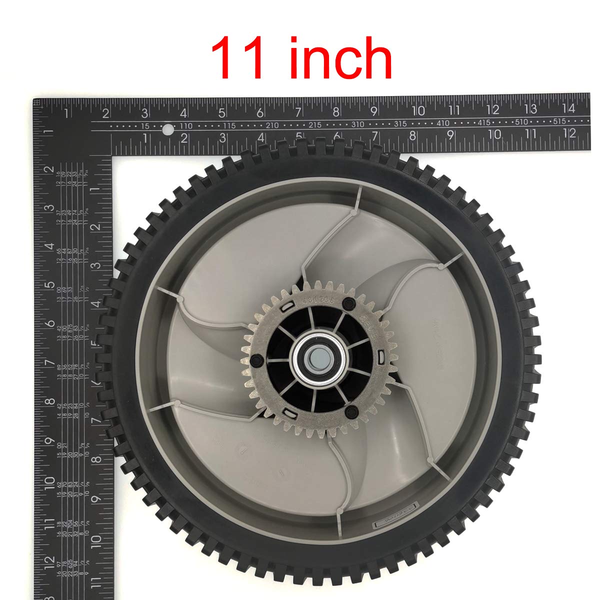 2 Pack 11" x 2" Rear Drive Wheel for Husqvarna 585437304 1/2" Center Hole 1 3/4" Bore