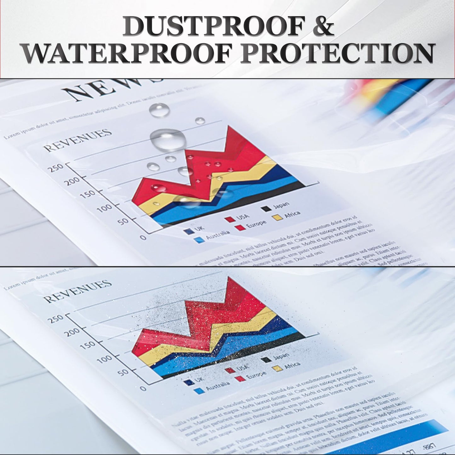 Sheet Protectors, 600 Pack Clear Page Paper Protectors 8.5 x 11 Inch for 3 Ring Binder, Non-Glare Plastic Binder Sleeves for Documents, Photos