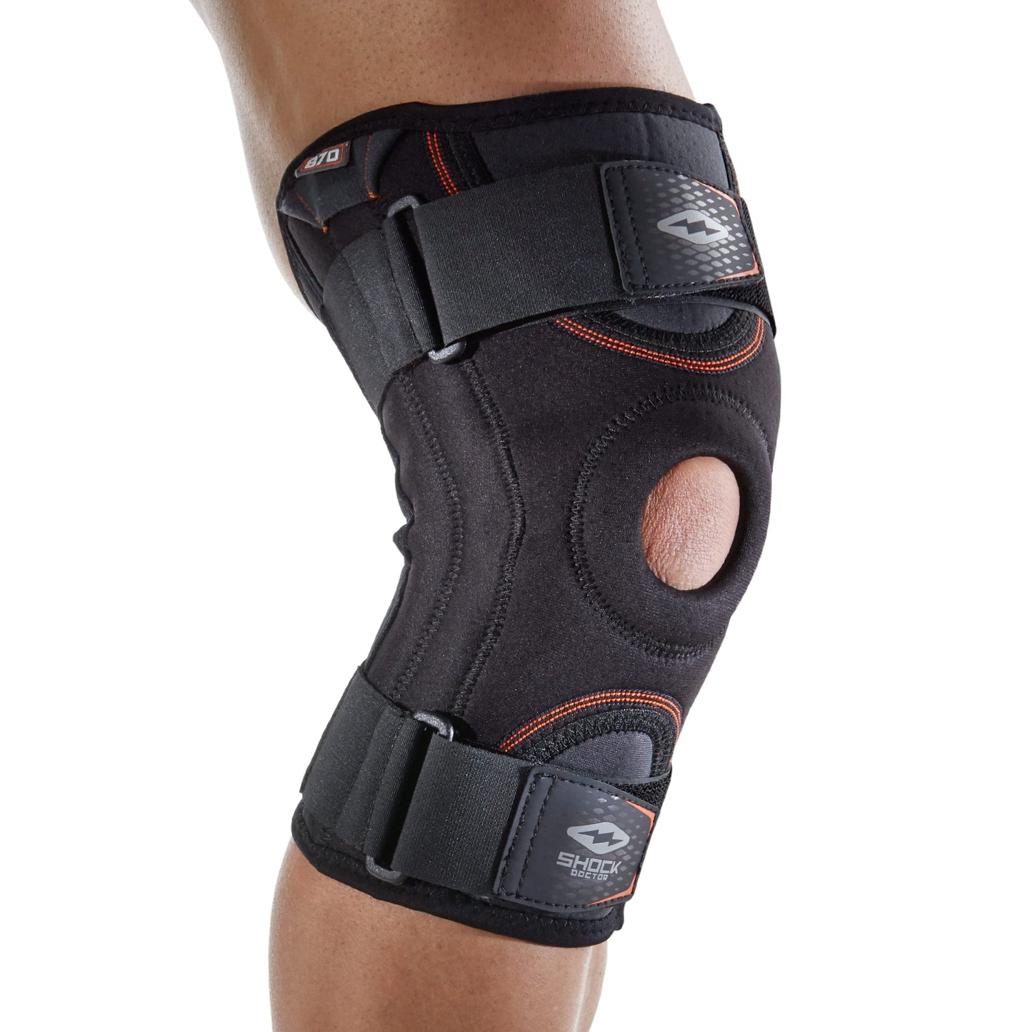 Shock Doctor Knee Stabilizer with Flexible Support Stays, Black, XX-Large