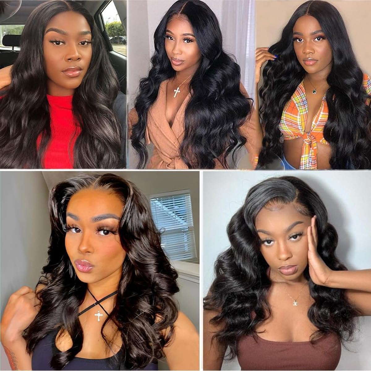 Body Wave Human Hair Bundles 14 16 18 Inch 10A Brazilian Virgin Human Hair Extensions for Women 100% Unprocessed Weave 3 Bundles Rallonge Cheveux Humain Natural Black