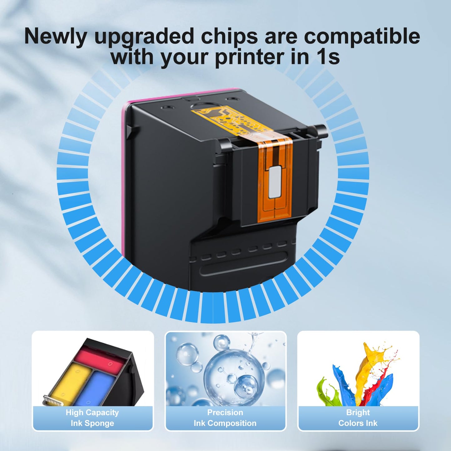 PG-275XL CL-276XL Ink Cartridge, Replacement for Canon 275 276 XL Ink Cartridges, with Canon TR4720 Ink Cartridges, TR4700 Ink Cartridge, TR4722 TS3500 TS3520 TS3522 Printer (1Black, 1Tri-Color)