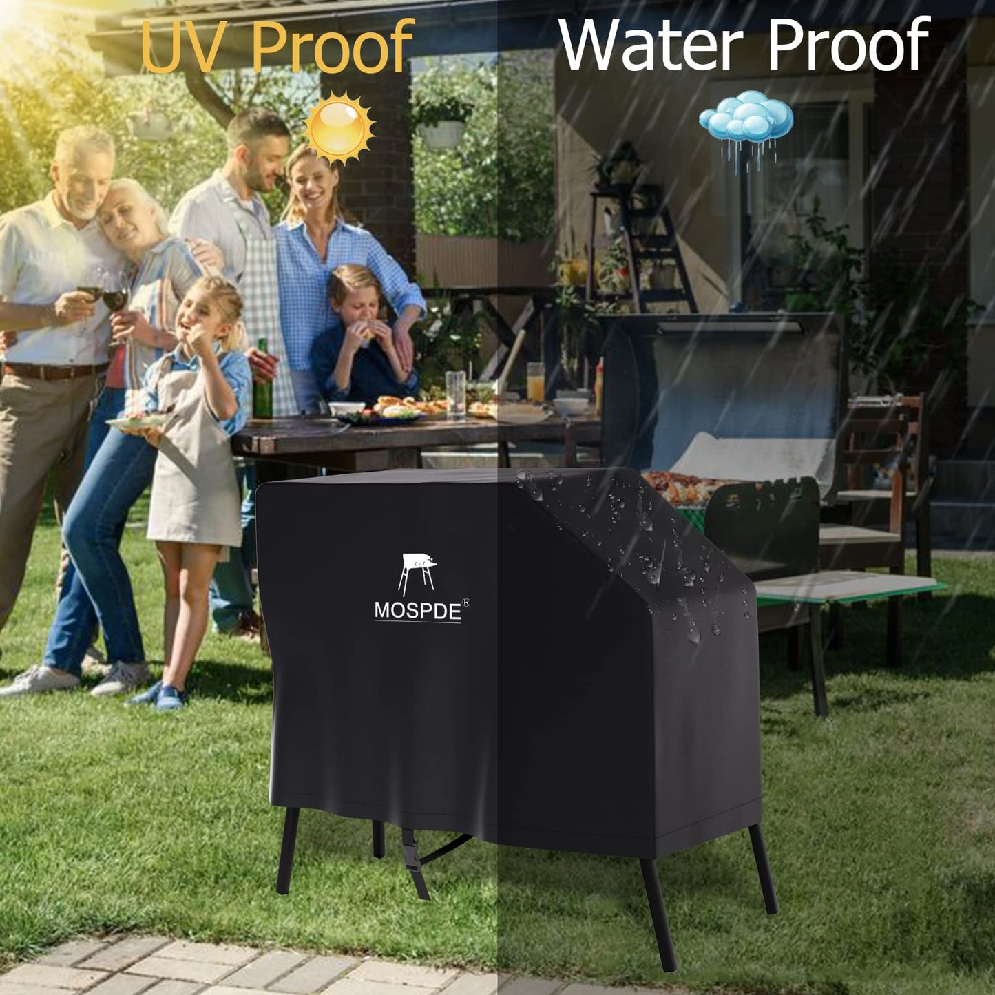 Griddle Cover Fits for Blackstone 22 Inch 17 Inch Griddle with Hood and Stand, Waterproof Grill Cover for Blackstone 22" 17" Griddle with The Lid and Stand, 600D Heavy Duty Water-Resistant