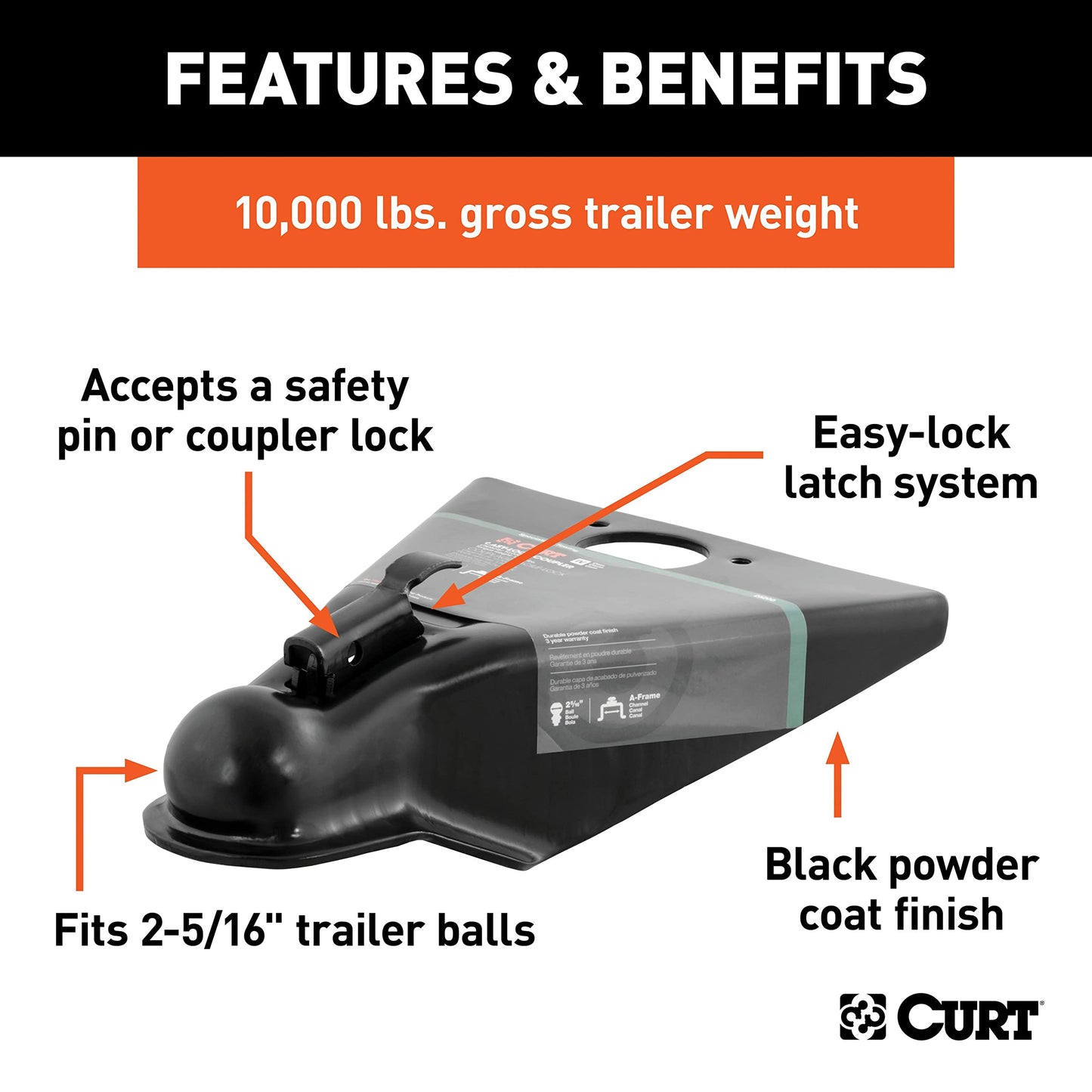Curt 25200 A-Frame Coupler