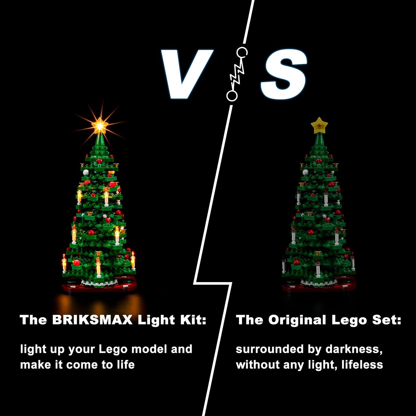 BRIKSMAX Led Lighting Kit for LEGO-40573 Christmas Tree - Compatible with Lego Building Blocks Model- Not Include The Lego Set