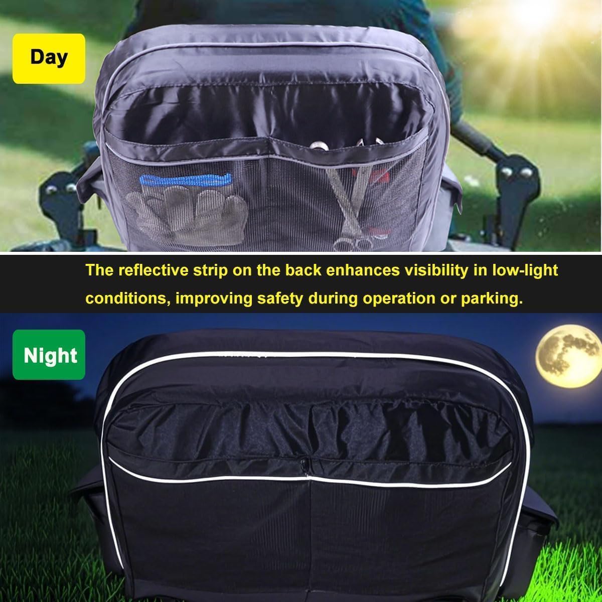 Riding Mower Seat Cover Compatible with Husqvarna,Cub Cadet,John Deere,Craftsman,Kubota,Lawn Tractor Seat Cover(Medium)