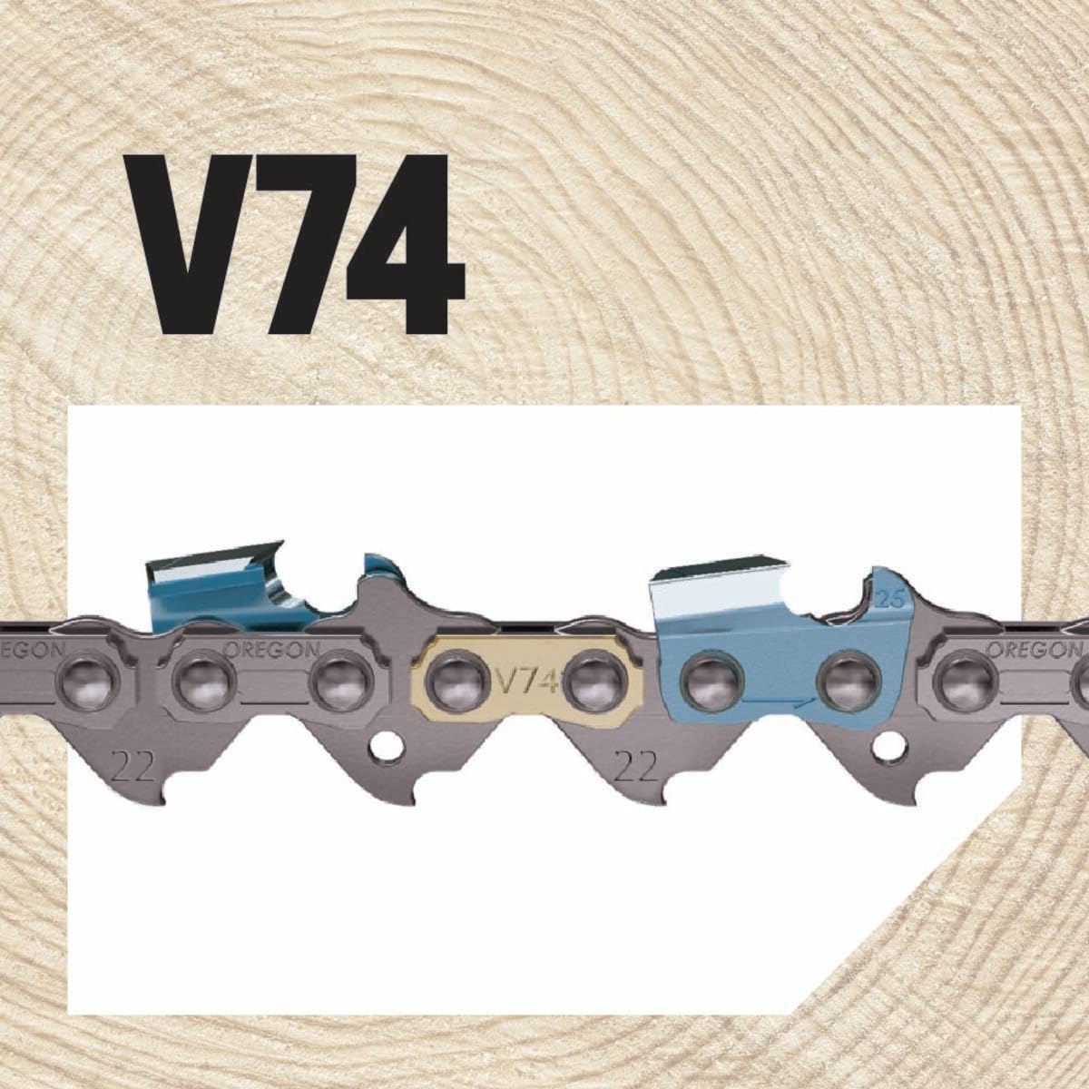 Oregon PowerCut Saw Chain 18 in. 0.063 Gauge 0.325 in. Pitch Chainsaw Chain, 74 Drive Links