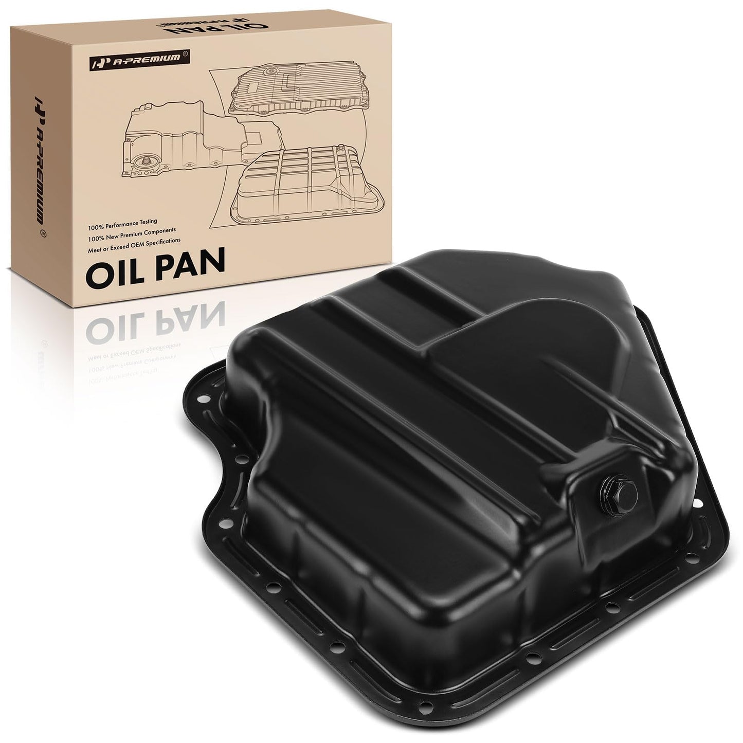 A-Premium Lower Engine Oil Pan Sump with Drain Plug, Compatible with Dodge Grand Caravan 2011-2020, Journey 2011-2019, Avenger 2011-2014 & Chrysler Town & Country, 200 & Ram C/V, Only Fit 3.6L