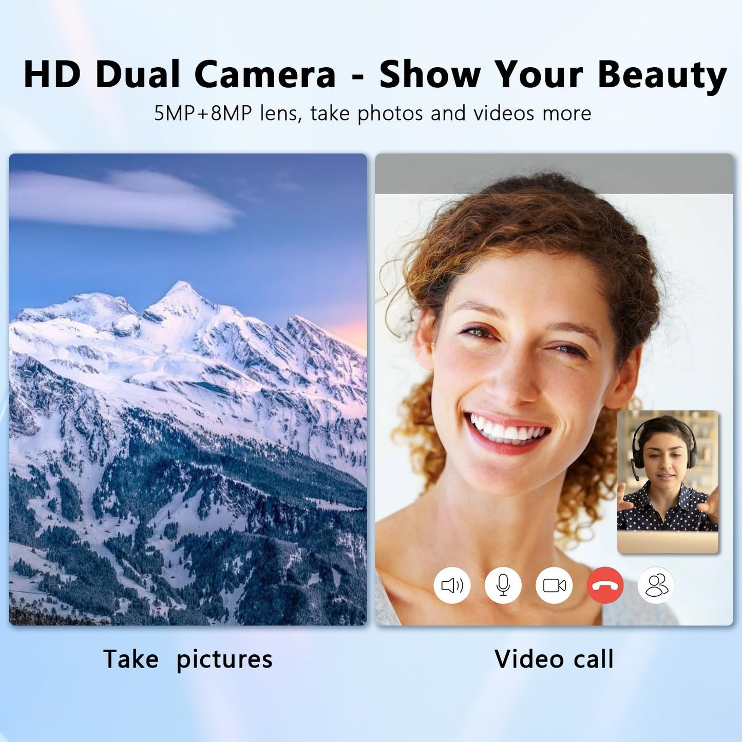 Android 15 Tablet 10 Inch, 24GB RAM+128GB ROM/1TB Expandable, 1.8GHz Octa-core CPU, 1280x800 IPS HD Display, WiFi 6, BT 5.4, 5+8MP Camera, 2 in 1 Tablets with Keyboard Case Mouse Stylus