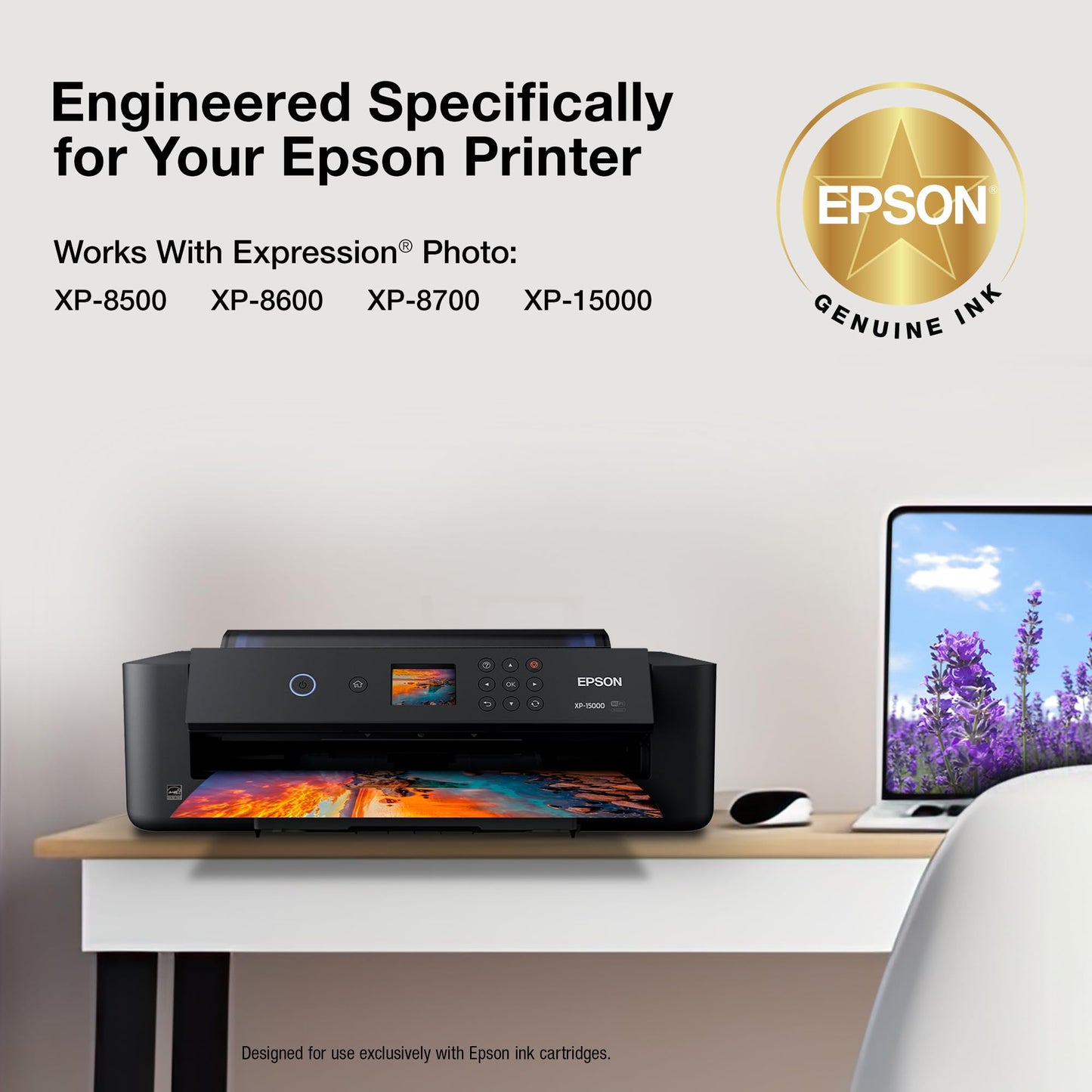 EPSON 312 Claria Photo HD Ink High Capacity Cyan Cartridge (T312XL220-S) Works with Expression XP-850, 8600, 8700, 15000