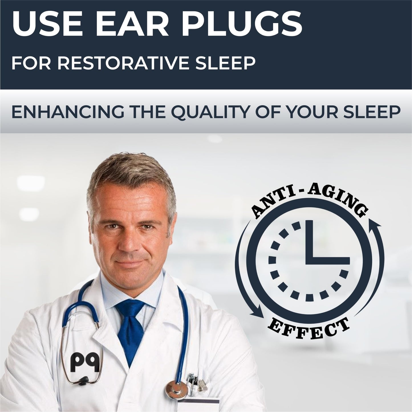 Peace&Quiet | PQ Wax Ear Plugs for Sleeping and Swimming - 50 Soft Silicone Wax Earplugs for Noise Cancelling, Ear Protection, and Sound Blocking Level of 32 dB (50 Pillows) (White Color 50, 50 White Count + 2 Mini Cases)