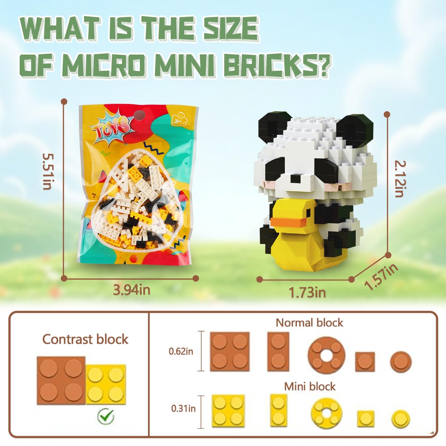HIGH GODO 12Pack Pandas Party Favors Building Set, 1977PCS Cute Animals Set for Goodie Bag Stuffers Classroom Prizes, Party Favors Birthday Easter Gifts for Teens 14+ (Not Compatible with Major Brand)