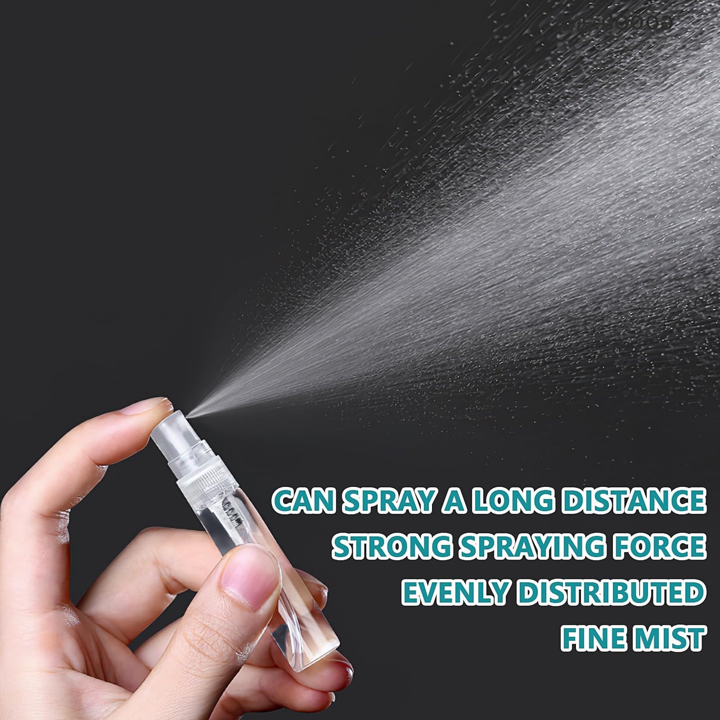 300 Pcs 5ml Mini Spray Bottles Clear Refillable Glass Perfume Bottles Fragrance Scent Sample Perfume Atomizer Glass Empty Travel Sprayer Pocket Dispenser Refillable Container