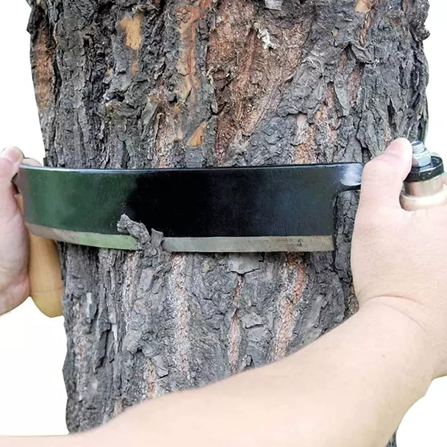 Draw Curved Shave Tool - 10in Woodworking Debarking Hand Tool, Ultra-Sharp Bark Knife with Wooden Handle