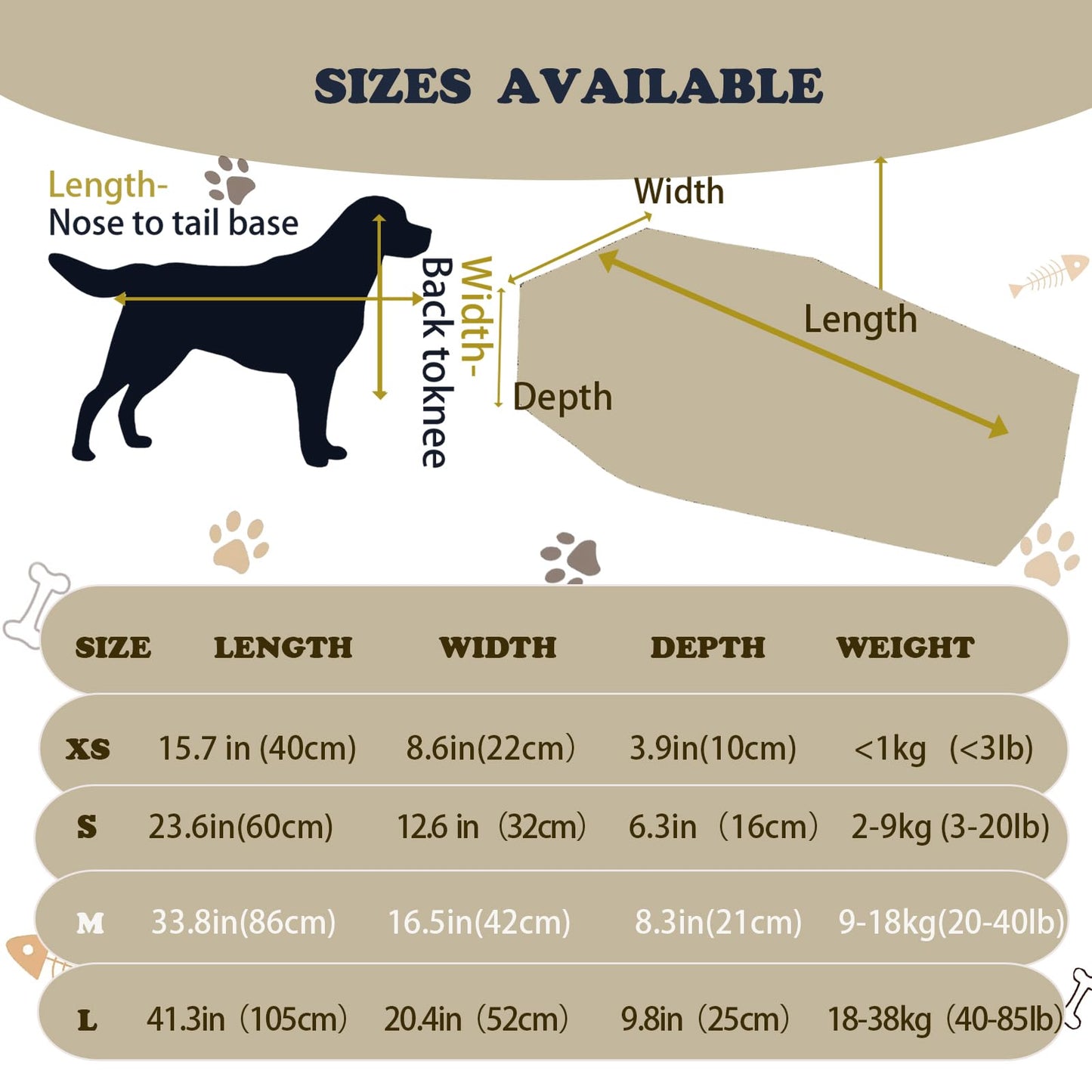 QQW Pet Casket Pet Burial Body Bag,Eco-Friendly Pet Burial and Cremation,Safe and Biodegradable,Burial with Decency and Dignity for Dogs Cats and Animals (Grey, M)