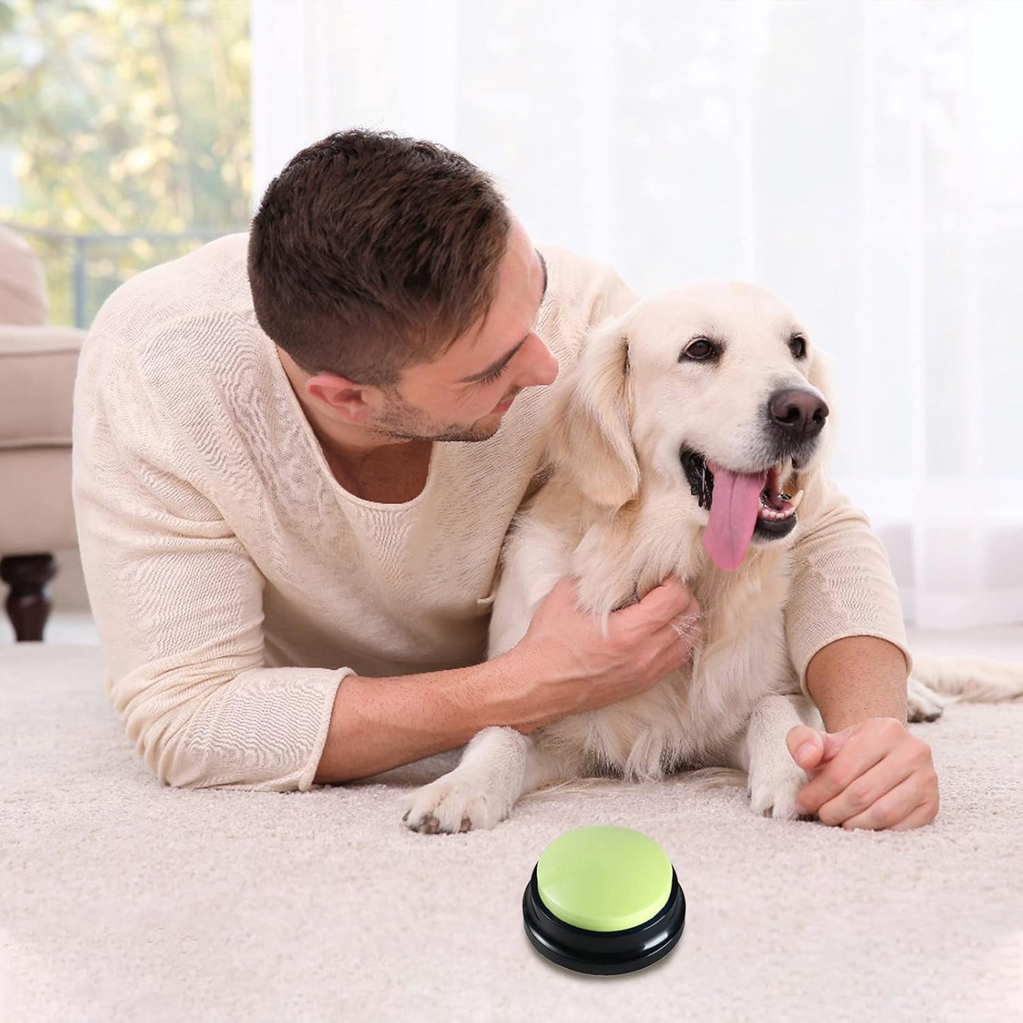 KiViRap Dog Buttons,Recordable Buttons,Record and Playback Own Message Dog & Puppy Speech Training Buzzers,Train Your Pet to Voice What They Need （10 Pack）