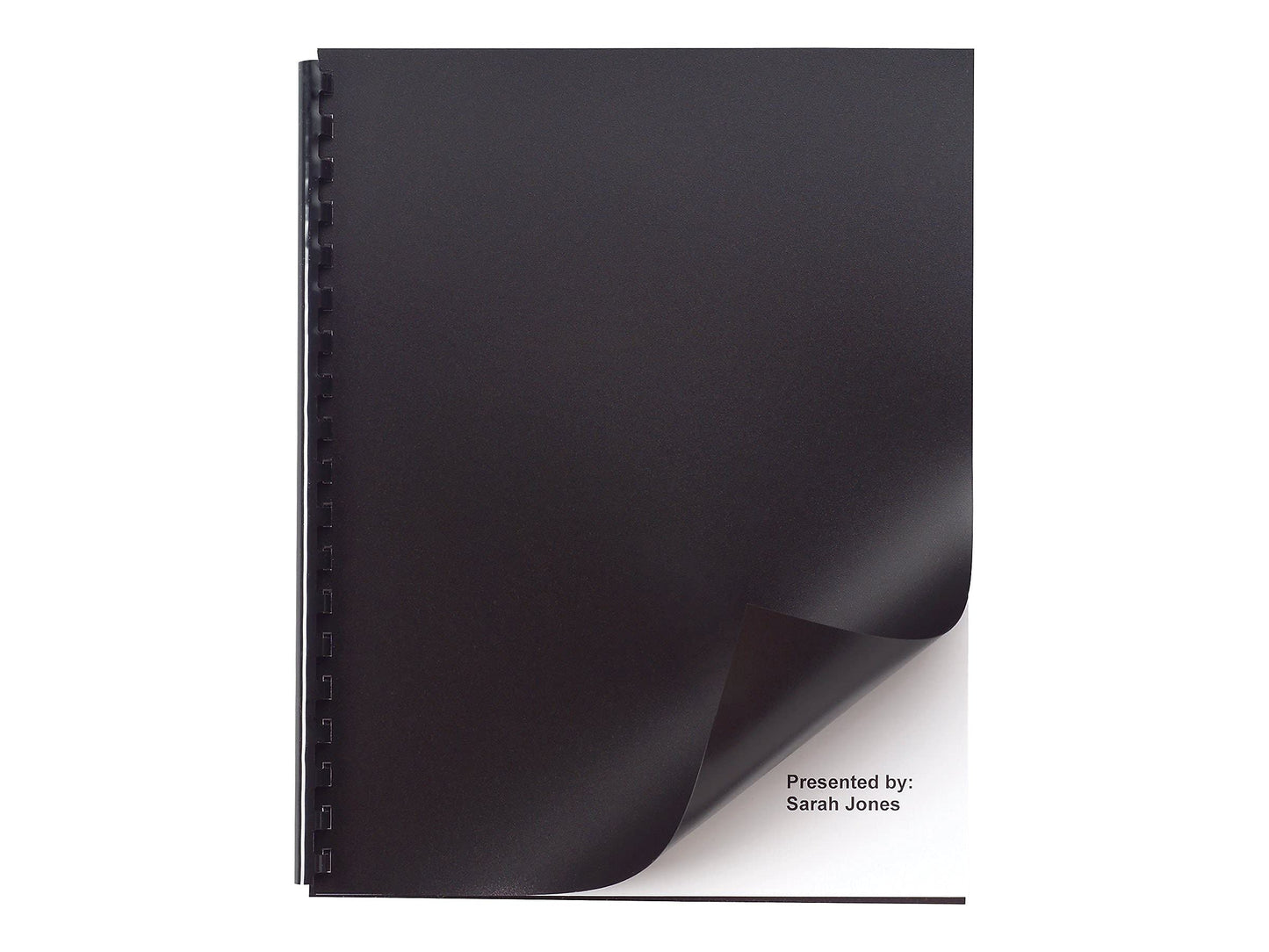 GBC Solids Standard Presentation Covers, Non-Window, Poly, Square Corners, Black, 50 Pieces Per Box (2514493)