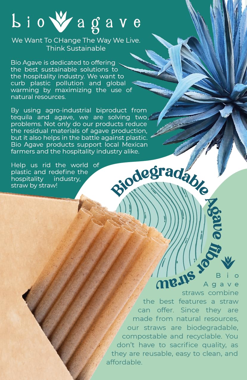 BIO AGAVE - 180-pack biodegradable cutlery sets with napkin wrapped in a paper bag Single-Use Cutlery for Heavy Weight Use
