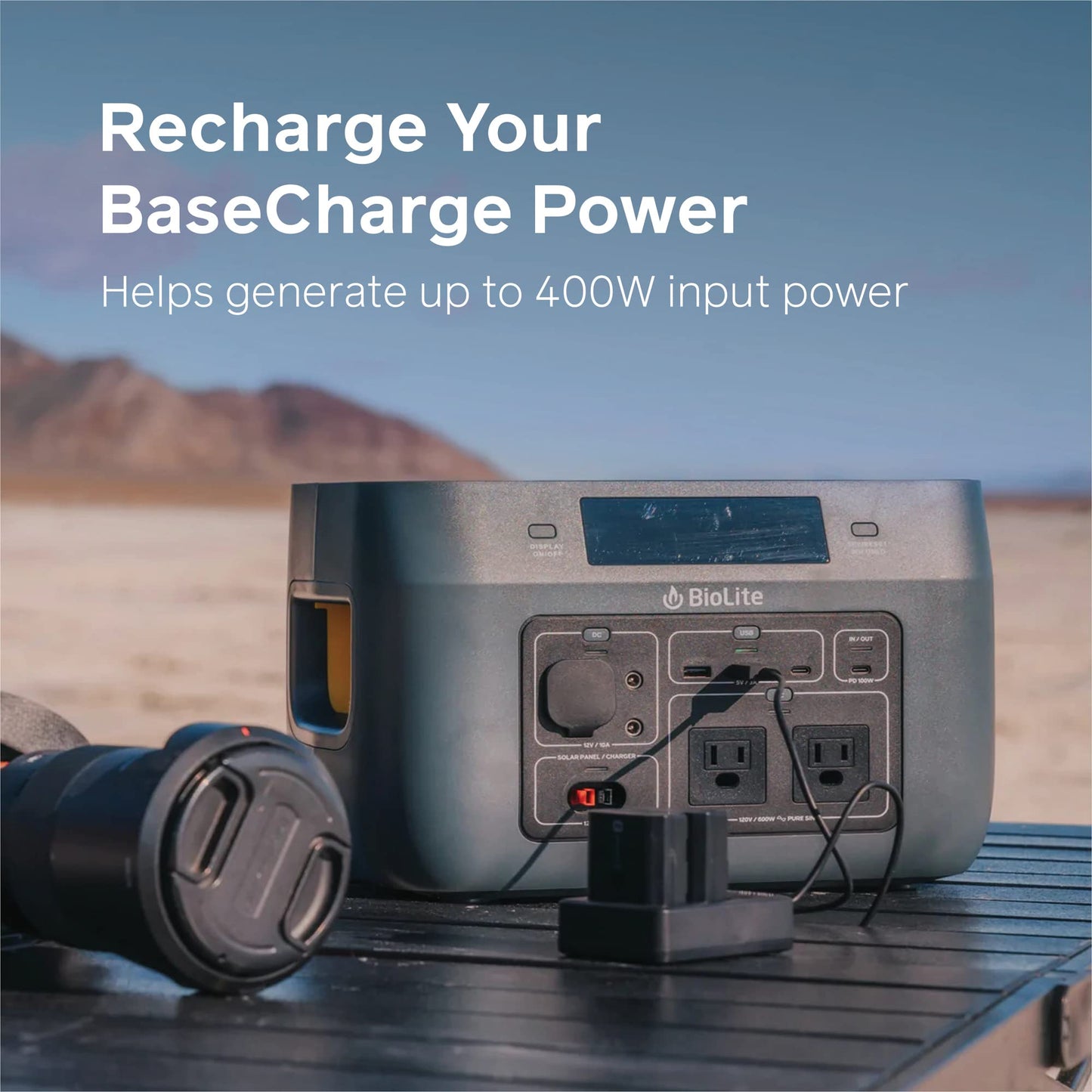 BioLite, 4x1 Solar Chaining Adapter, Compatible with BioLite SolarPanel 100 & BaseCharge 1500 Power Station