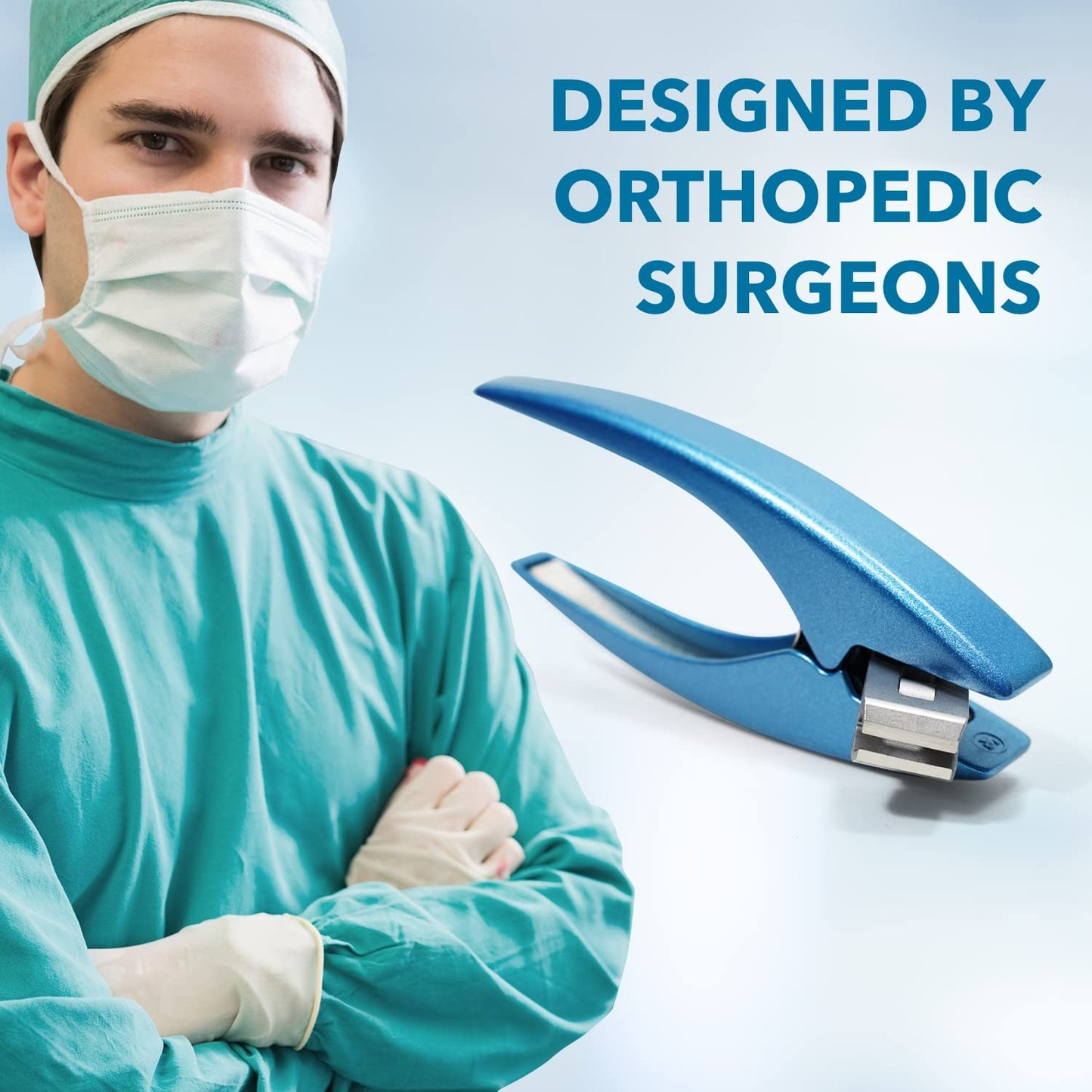 ClipperPro Omega Select Toenail Clipper - Strong Heavy Duty Nail Clippers | Toenail Clippers for Thick Nails with 180 Degree Swivel Head