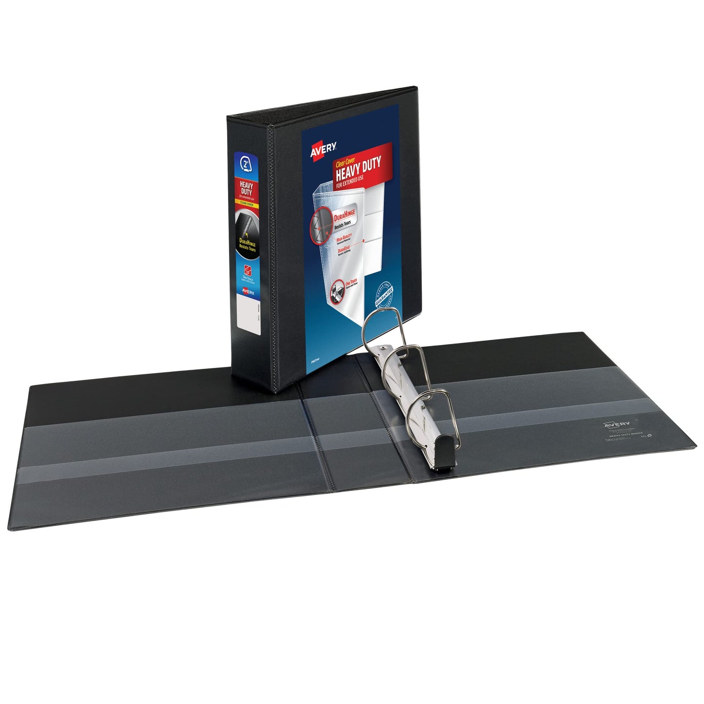 View Binder,Hold 8-1/2"X11" Paper,2" Ring(530 Sht) Blk,4/PK