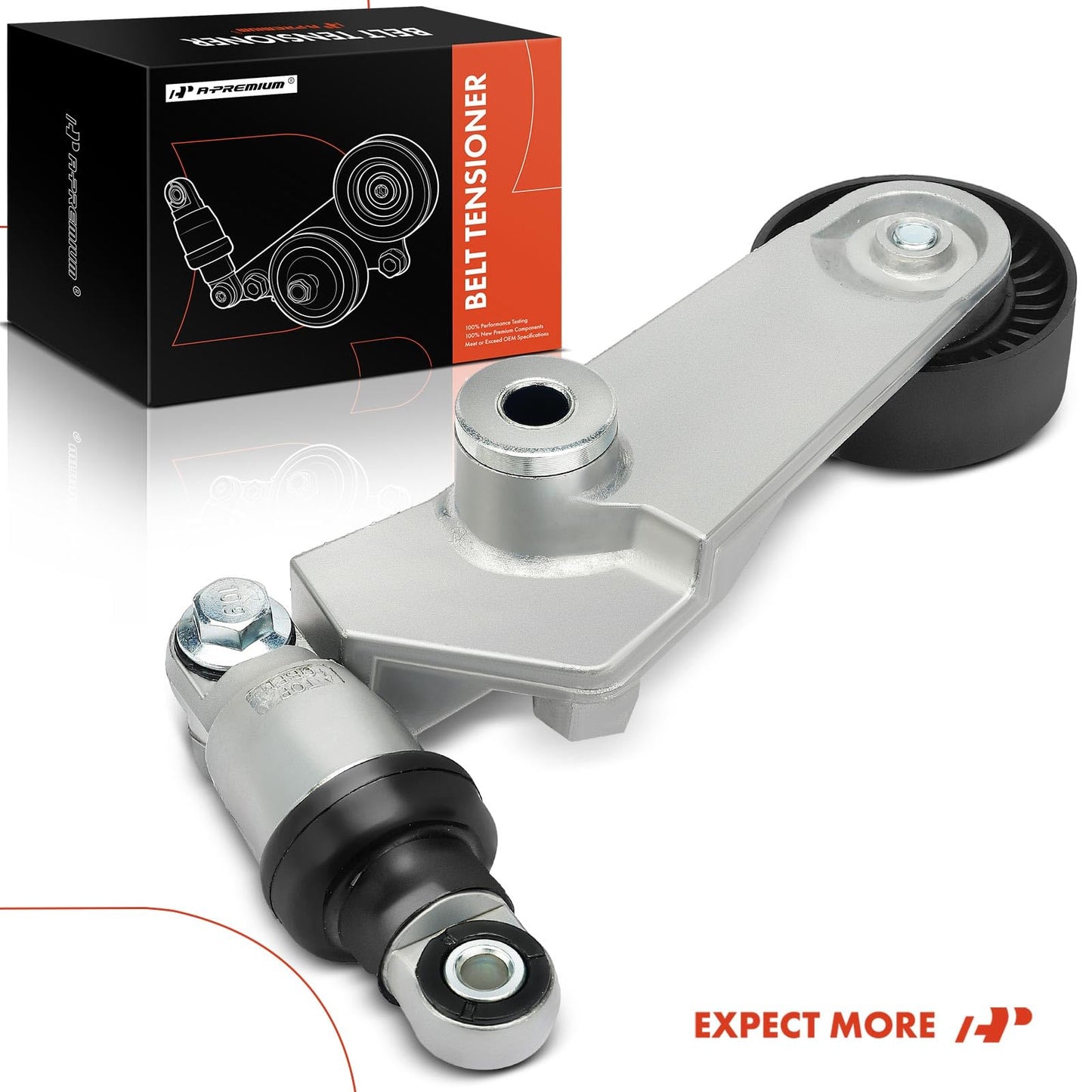 A-Premium Belt Tensioner Assembly with Pulley Compatible with Chevrolet Prizm 1998-2002 & Pontiac Vibe 2003-2008 & Toyota Corolla Matrix Celica MR2 Spyder