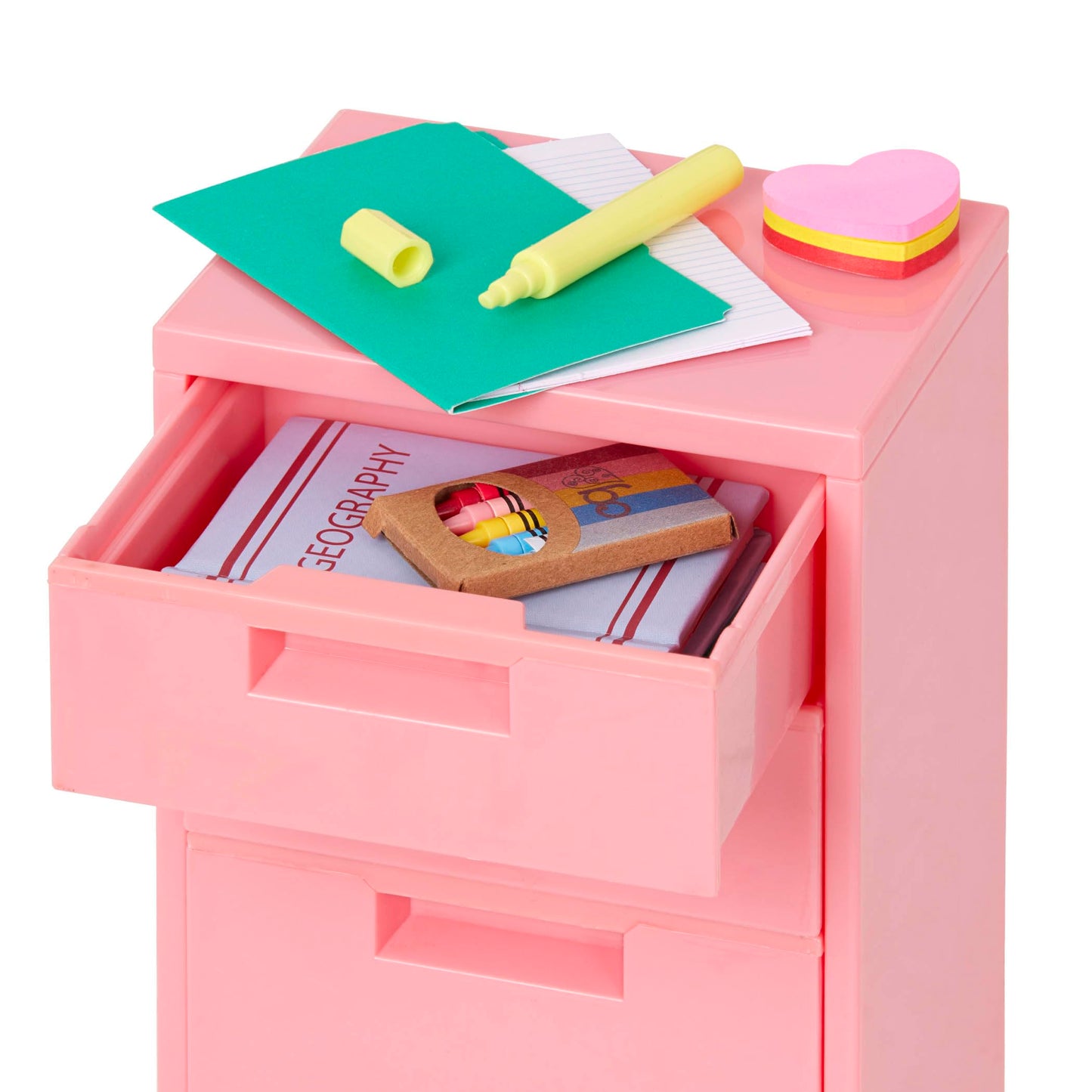 Our Generation – 18" Doll Accessories – Classroom Filing Cabinet – Furry School Bag & School Supplies – Pretend Play Toys – Kids Ages 3 Years Old & Up – Ready, Set, Learn!