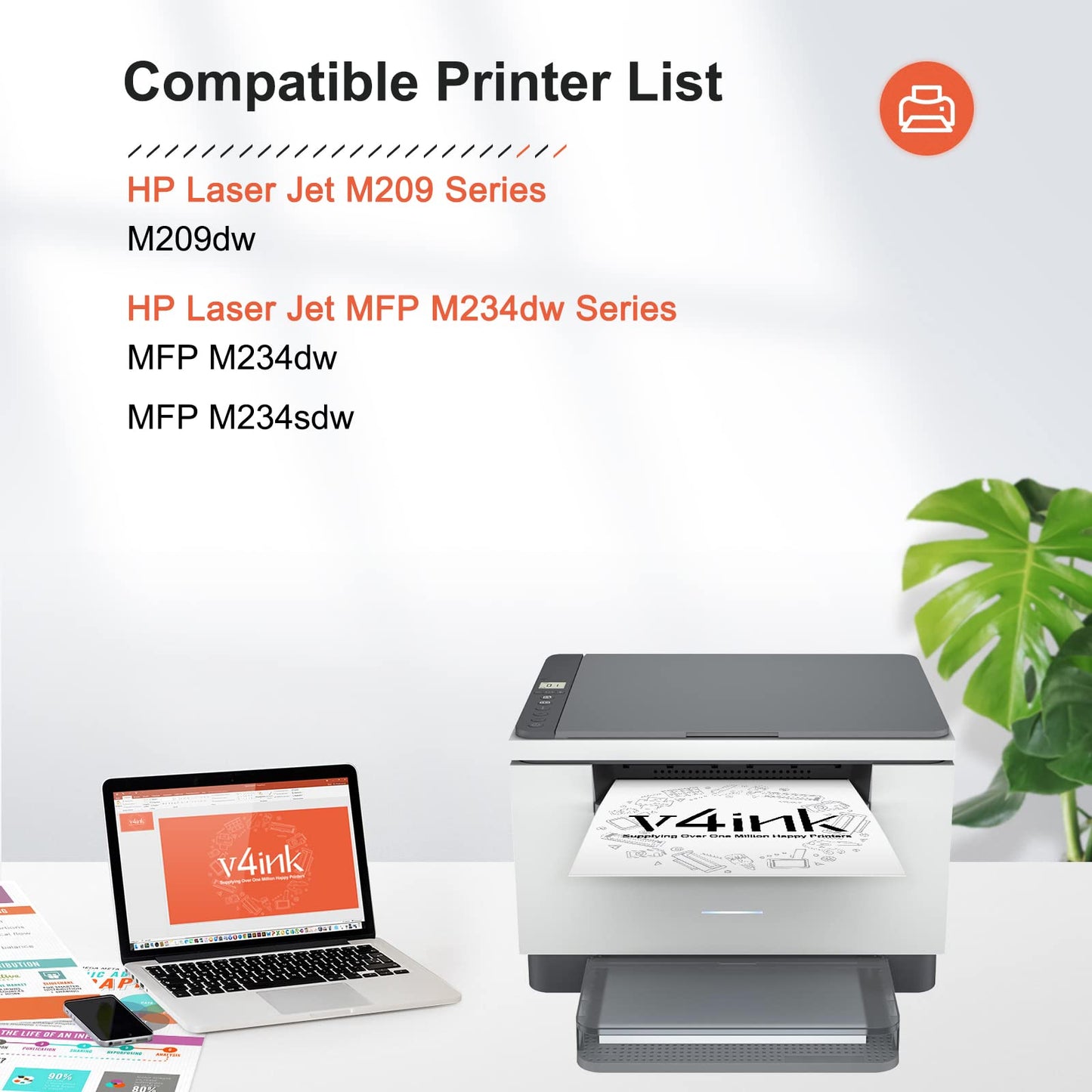 134X 134A Toner Cartridge MFP M234dw Toner Replacement for HP 134X W1340X 134A W1340A High Yield Black Toner for HP LaserJet M209 M209dw,MFP M234dw M234sdw M234sdn Printer(with Chip,2 Black)