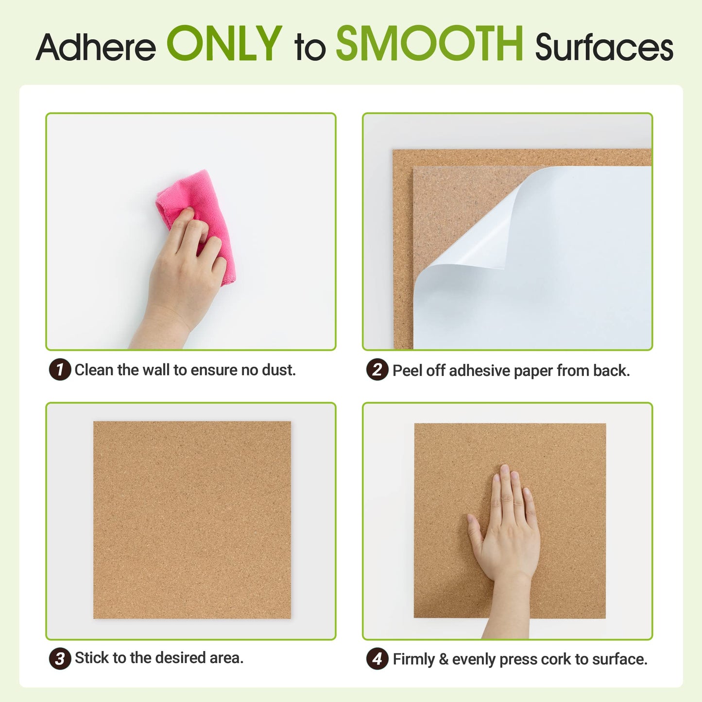 AKTOP Cork Board Bulletin Board 12x12, 1/2" Thick Cork Board Tiles 6 Pack, Small Square Pin Board for Wall, Self Adhesive Corkboards with 60 Push Pin Wood Clips for School, Home & Office