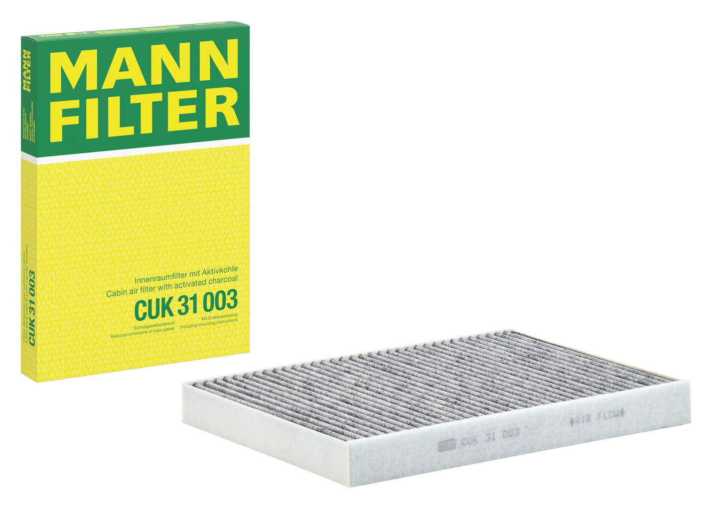 MANN-FILTER CUK 31 003 Cabin Air Filter with Activated Carbon
