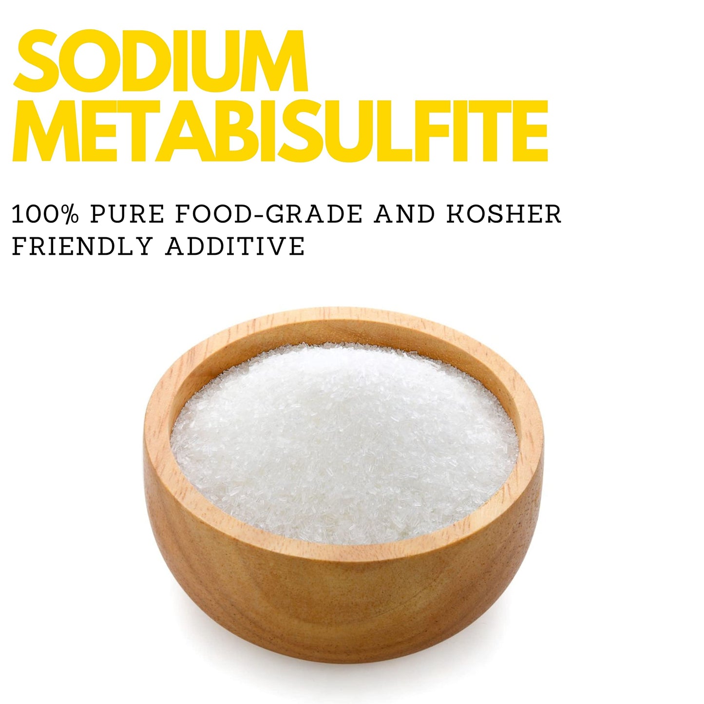 Sodium Metabisulfite (1lb)| Packed in Canada| 100% Pure Food-Grade and Kosher Friendly Additive| Preservative and Antioxidant; Used for Homebrewing, Winemaking, Baking and Fruits; Equipment Sanitizer| by Elo’s Premium