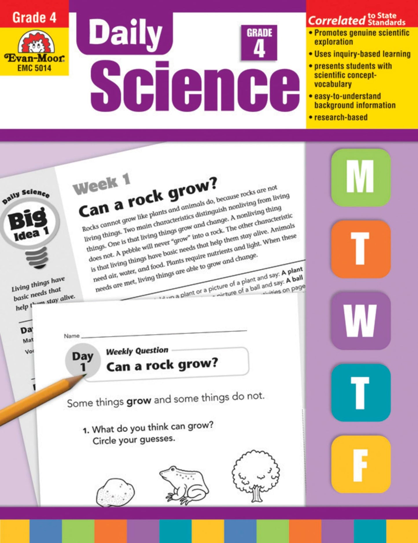 EVAN-MOOR 5014 Daily Science/Grade 4, 0.5" Height, 8.5" Width, 11" Length