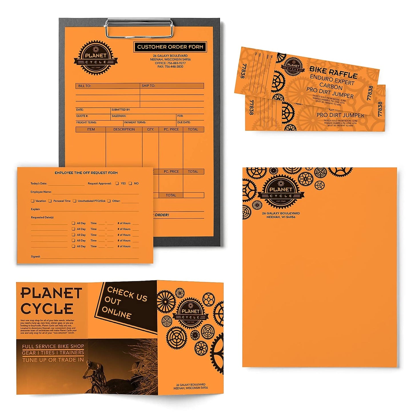 Neenah Astrobrights Premium Color Paper, 24 lb, 8.5 x 11 Inches, 500 Sheets, Cosmic Orange