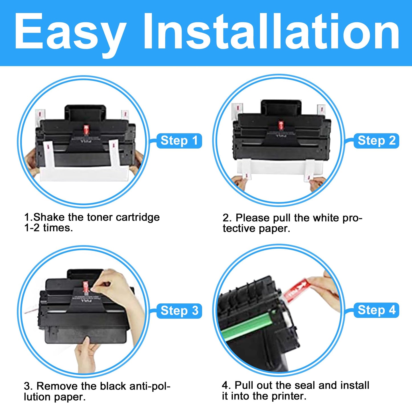 LCL Compatible Toner Cartridge for Samsung MLT-D203E 10000 Pages (1-Pack, Black) for Samsung ProXpress SL-M3820 M3820ND M3820DW M4020ND M3870FD M3870FW M4070FR M4072 M4072FD M4070FX