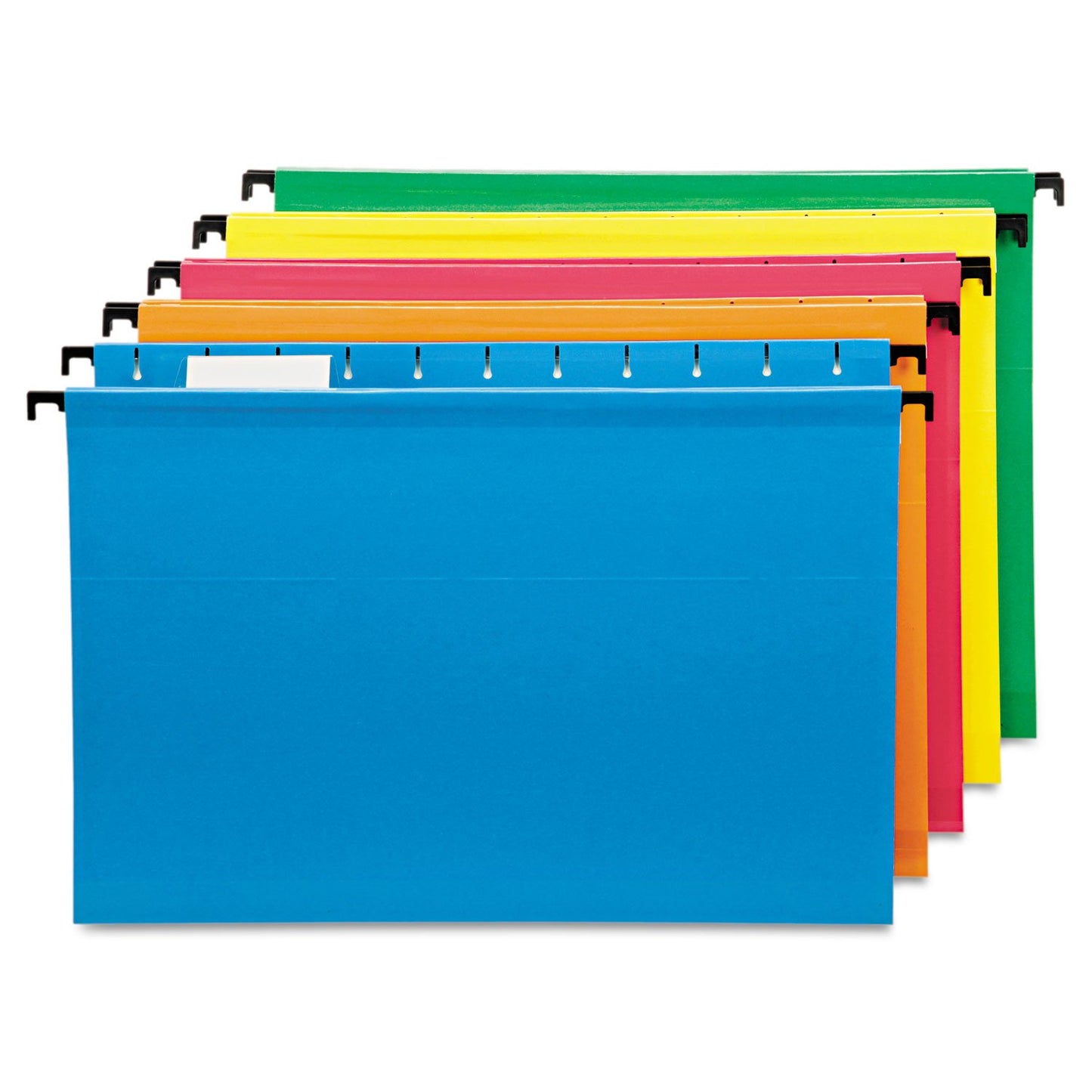 SureHook Hanging Folder, Assorted (Blue, Red, Yellow, Bright Green, Orange), Legal, 20 Folders Per Box, 6153 1/5 Asst