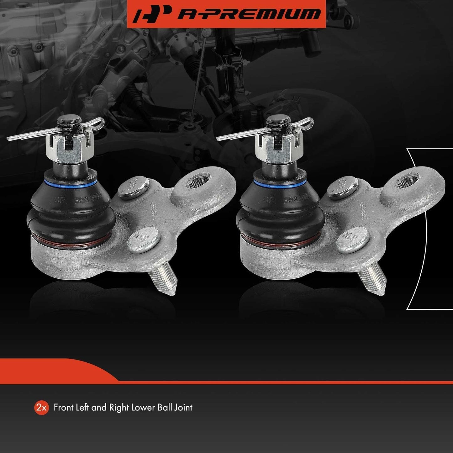 A-Premium Ball Joint Kit Replacement for Honda CR-V 2007-2016 HR-V Acura RDX, Front Lower, A Set of 2