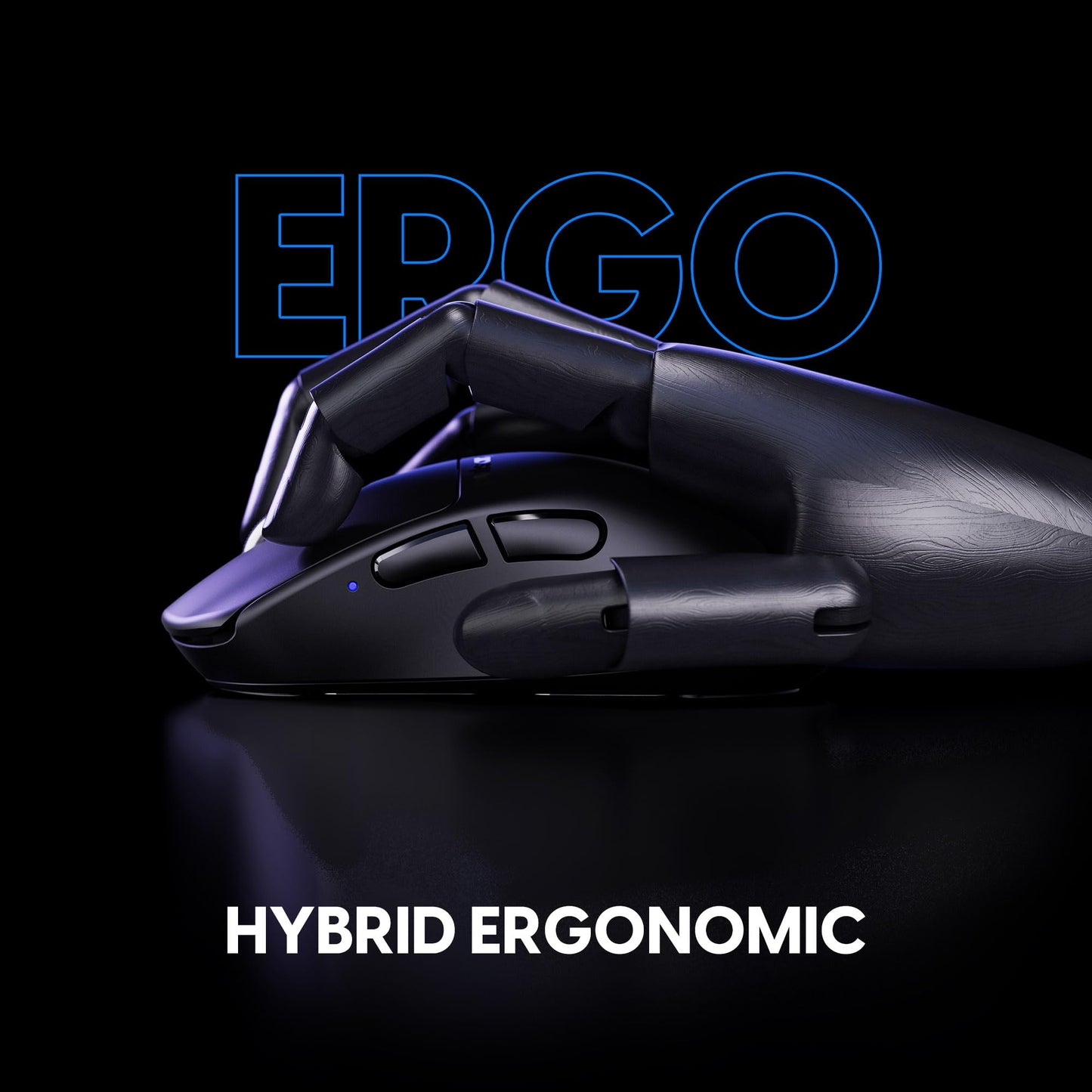 Pulsar Gaming Gears X3 Wireless Gaming Mouse, Hybrid Ergonomic, Lightweight 55g, XS-1 Flagship Sensor 32K DPI, Optical Switch, 8K Polling Ready, Black