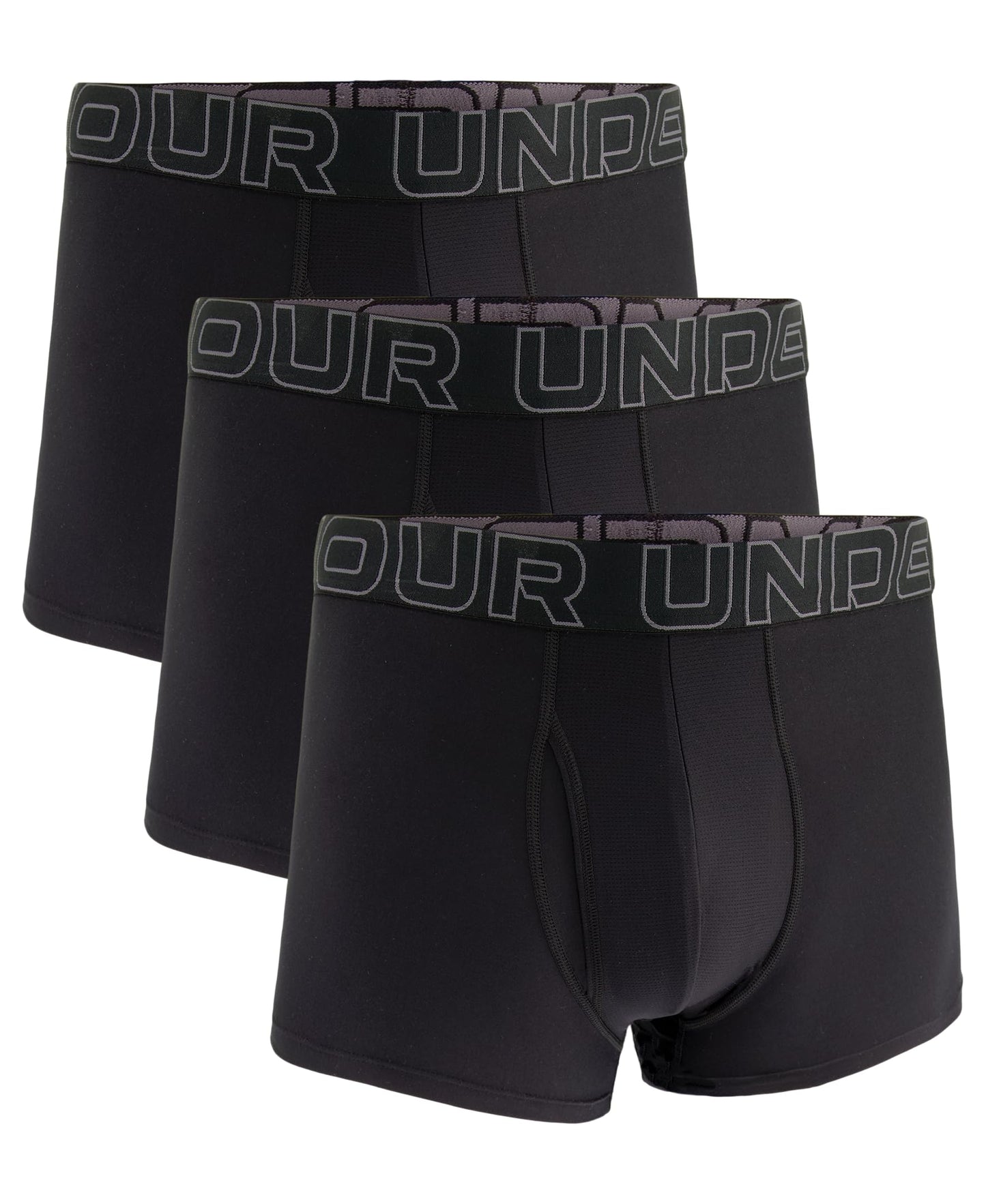 Under Armour Men's Multi-Pack Performance Tech Trunk, Boxer Brief with 3" Inseam, Ultra-Soft