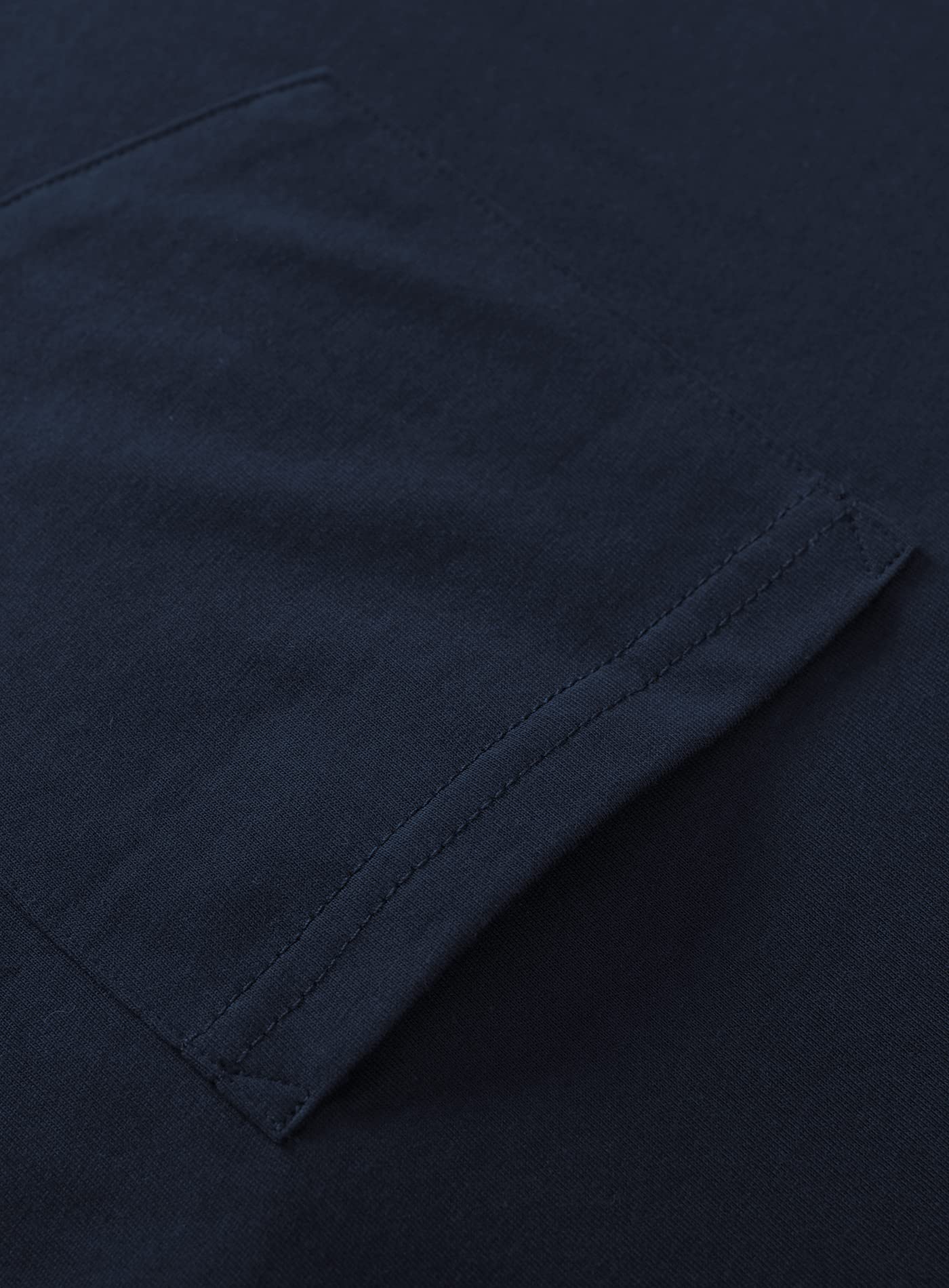 Latuza Men's Cotton Nightshirt Short Sleeves Sleep Shirt Nightgown, Navy, Large