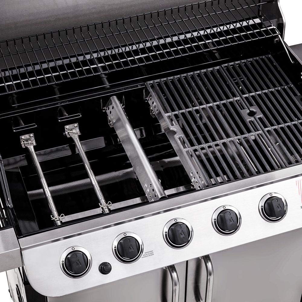 Utheer Grill Parts for Charbroil Performance 475 4 Burner 463347017, 463361017, 463673017, 463342119, 463376018P2 Gas Grills, Included Burner Tube, Heat Plate Shield, Adjustable Crossover Tubes