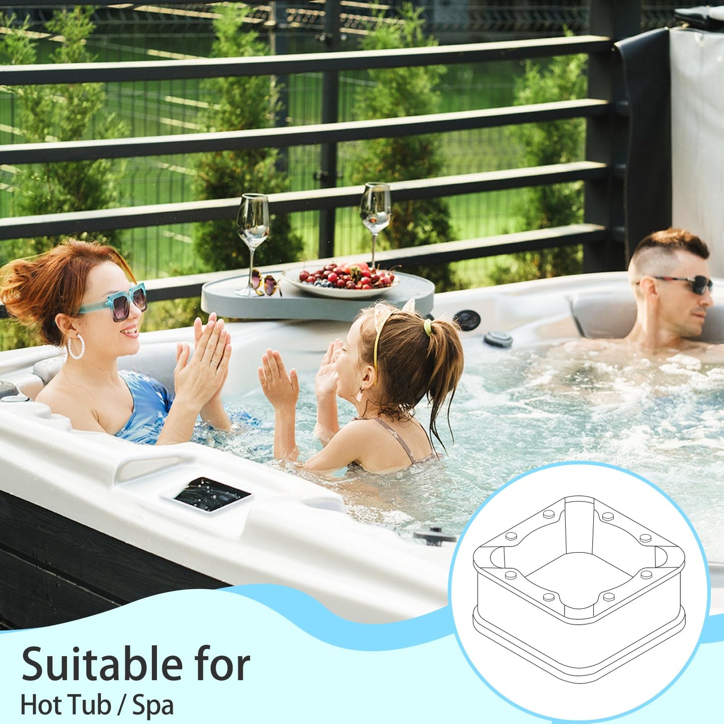 Future Way PWK30 Hot Tub Filters Replacement for Watkins 31489, Unicel C-6430, Filbur FC-3915, Pleatco PWK30 Hot Springs Spa Filters, 30 sq. ft, 2 Pack