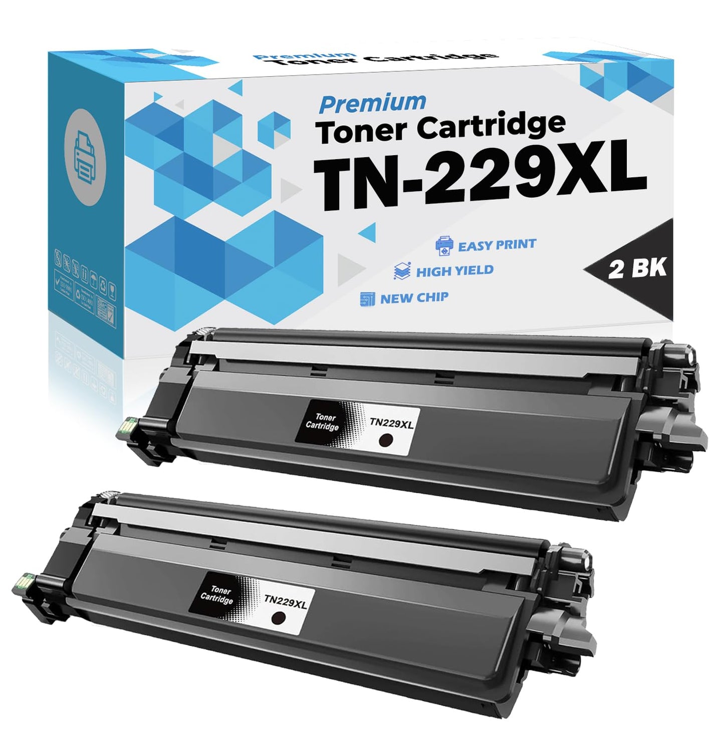 ULTMAX® Compatible Replacement for Brother TN229XL Toner Cartridge TN-229 TN229 Black Brother HL-L3220CDW L3280CDW L3295CDW L3300CDW L8245CDW MFC-L3720CDW L3765CDW L3780CDW L8395CDW (2Black)