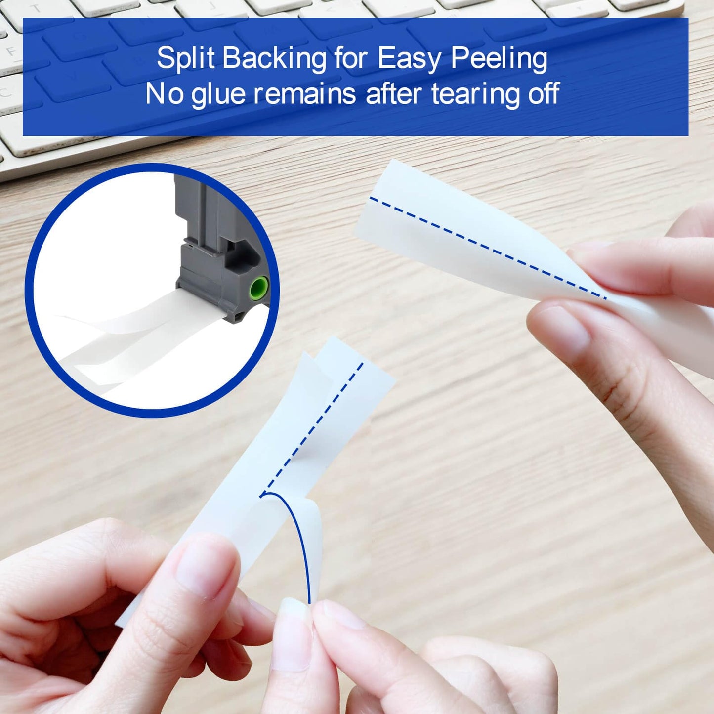 20-Pack TZe-231 TZ Label Maker Tape 12mm 0.47 Laminated White Replacement for Brother PTouch Label Tape TZe231 for Label Maker PT-H103w H110 D210 D220 D400 1180 1280 1890 2040 (8m/26.2ft)