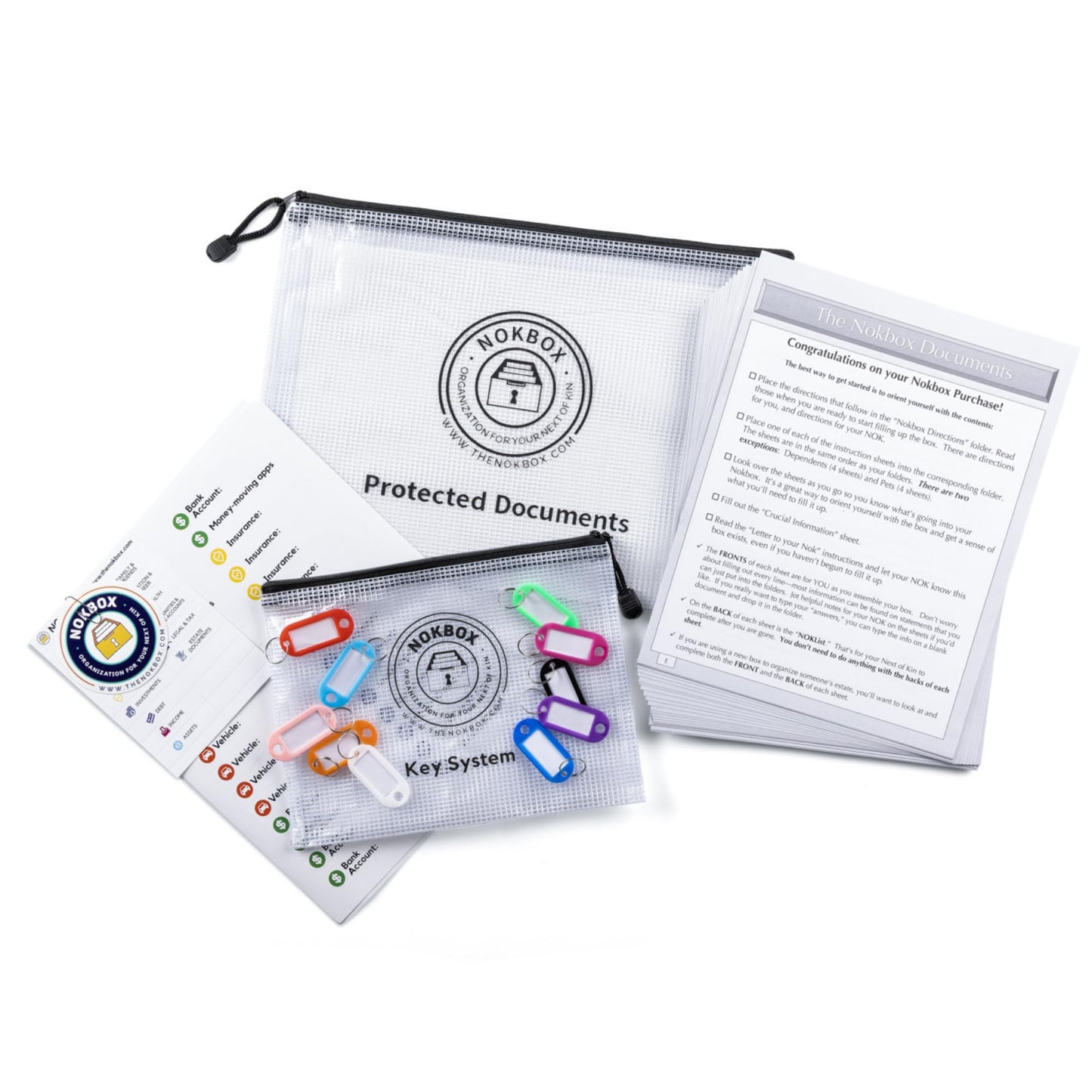 The Nokbox Lite – DIY Estate Planning Organizer & Emergency Kit | Home & Office Organization, Document Organizer for Families, Legacy Planning, Next of Kin, Paper Clutter Solution