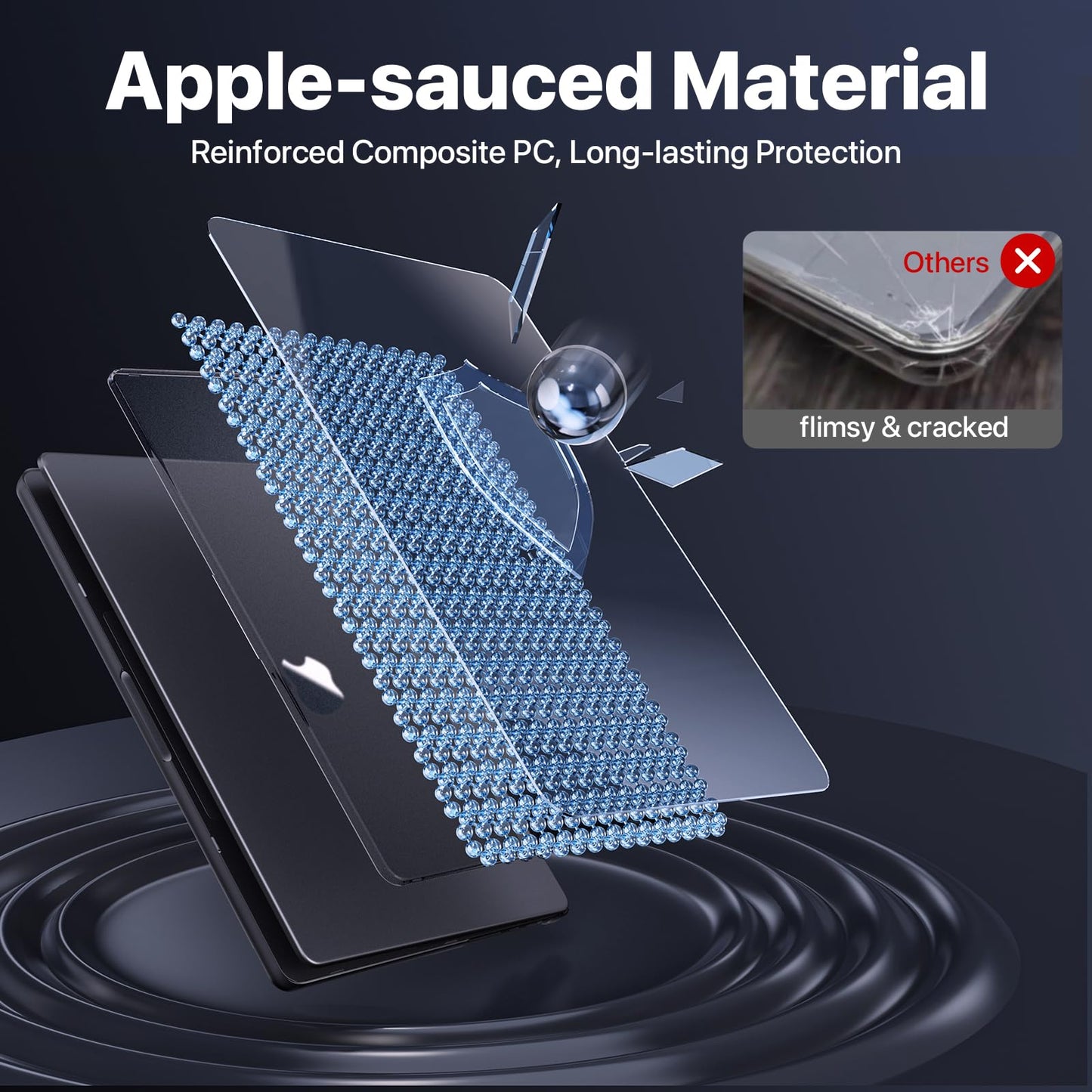 Soonjet for MacBook Pro 14 inch Case 2025-2021 M5 M4- M1 [100% Match Official Color] A3434 A3112 A3185 A3401 A2992 A2918 A2779 A2442 Hard Case Matte Cover for Laptop - Space Black Clear