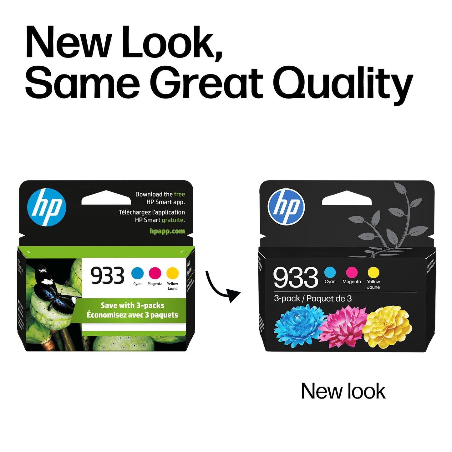 HP 933 | 3 Ink Cartridges | Cyan, Magenta, Yellow | Works with HP OfficeJet 6100, 6600, 6700, 7110, 7510, 7600 Series | CN058AN, CN059AN,CN060AN