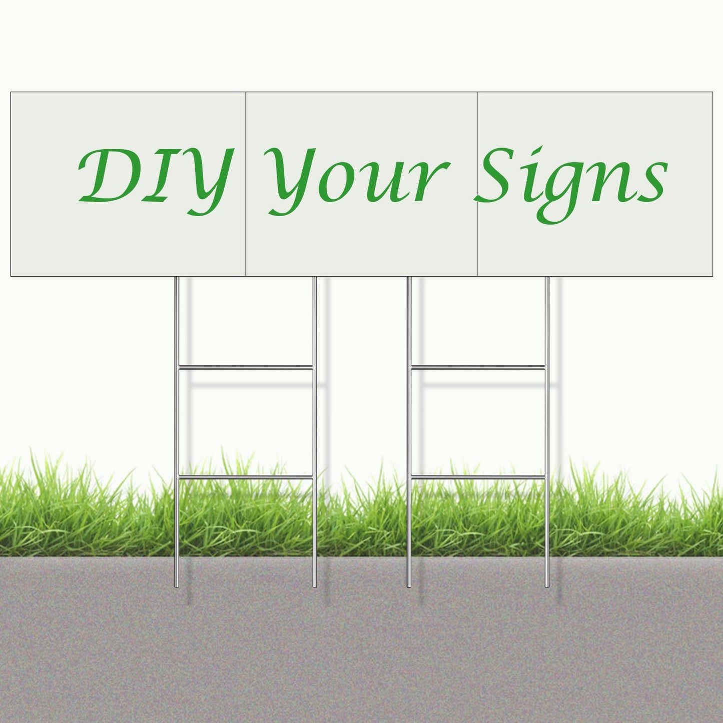 Gtongoko 25 Pack H Frame Yard Sign Stakes Metal, 16.5" x 7" Heavy Duty 9 Gauge Yard Sign Stands for Advertising Board, H Stakes for Custom Garage Sale Sign