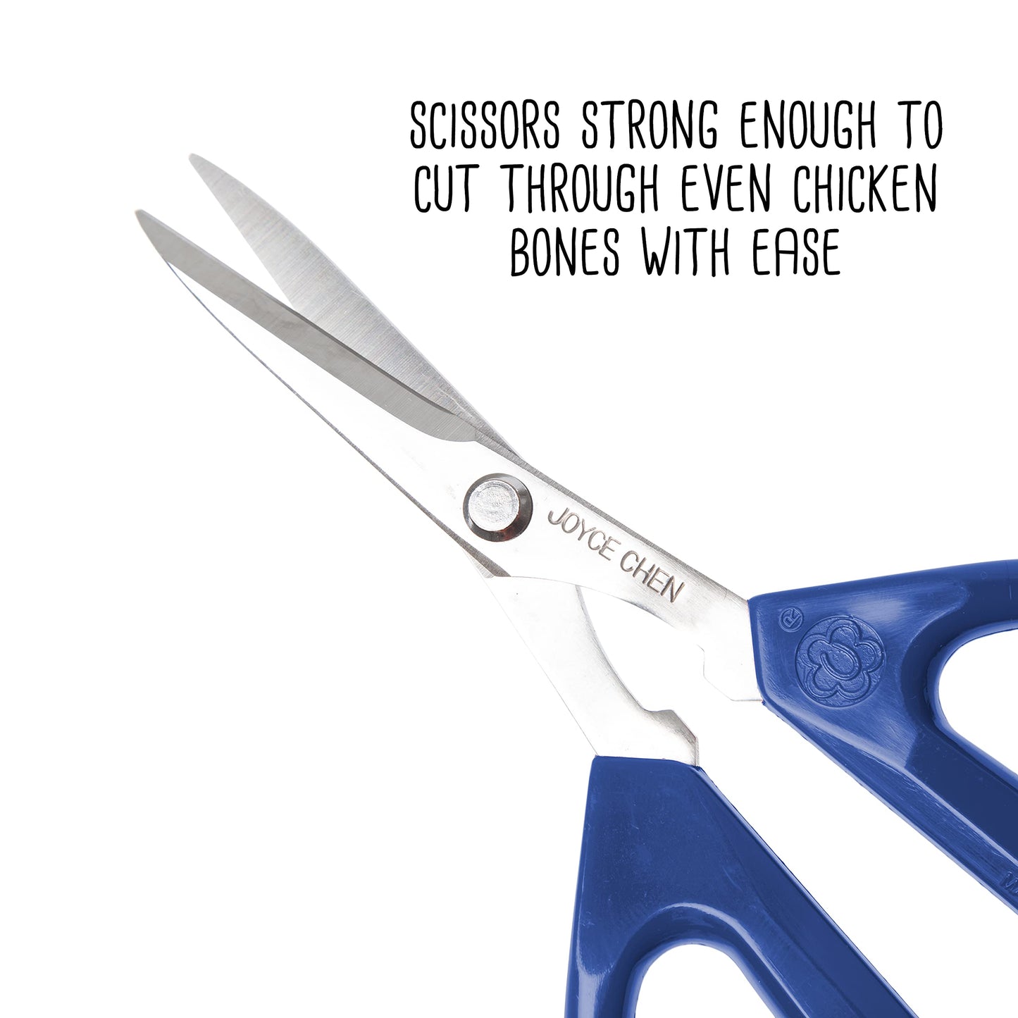 Joyce Chen Original Unlimited Kitchen Scissors All Purpose Kitchen Shears with Comfortable Handles, Blue