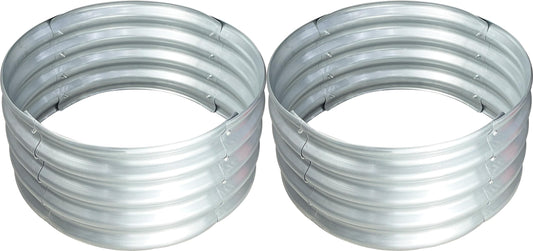 OKOSHO Raised Garden Bed Planter 2 Pack Round 2ft for Outdoor for Vegetable Flower