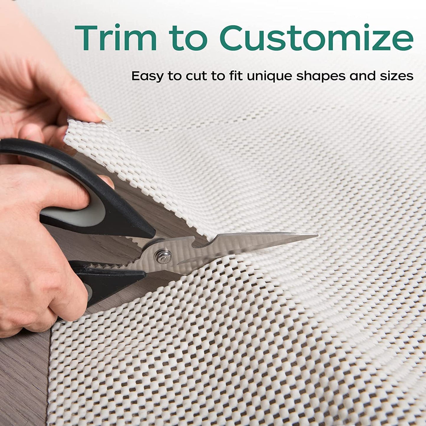 BAGAIL BASICS Non Slip Rug Pad Gripper 10 x 14 Feet Extra Thick Carpet Pads for Area Rugs and Hardwood Floors, Keep Your Rugs Safe and in Place